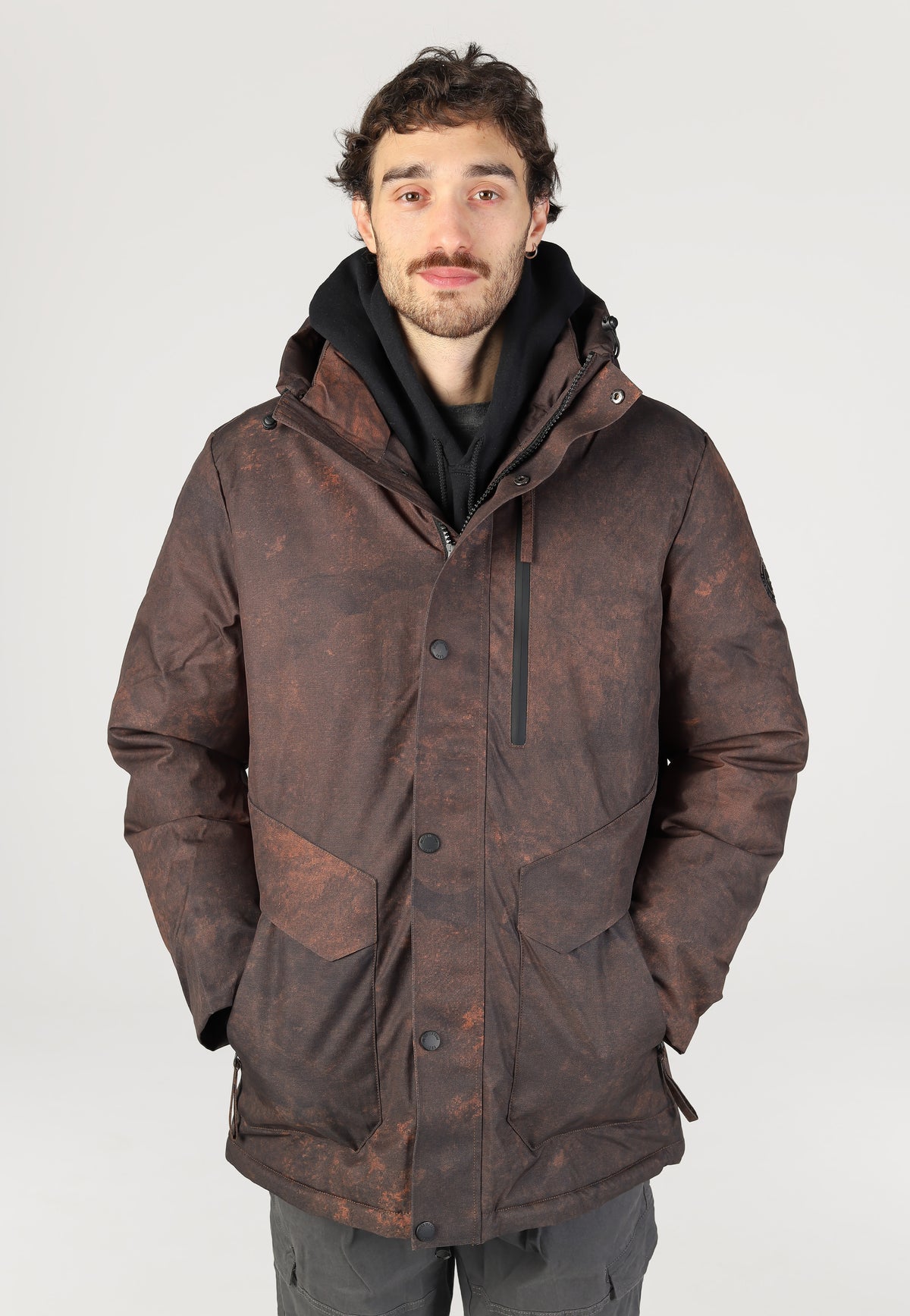 Indicode Grimmaldy Dark Brown Mix Jacket | Men-Image