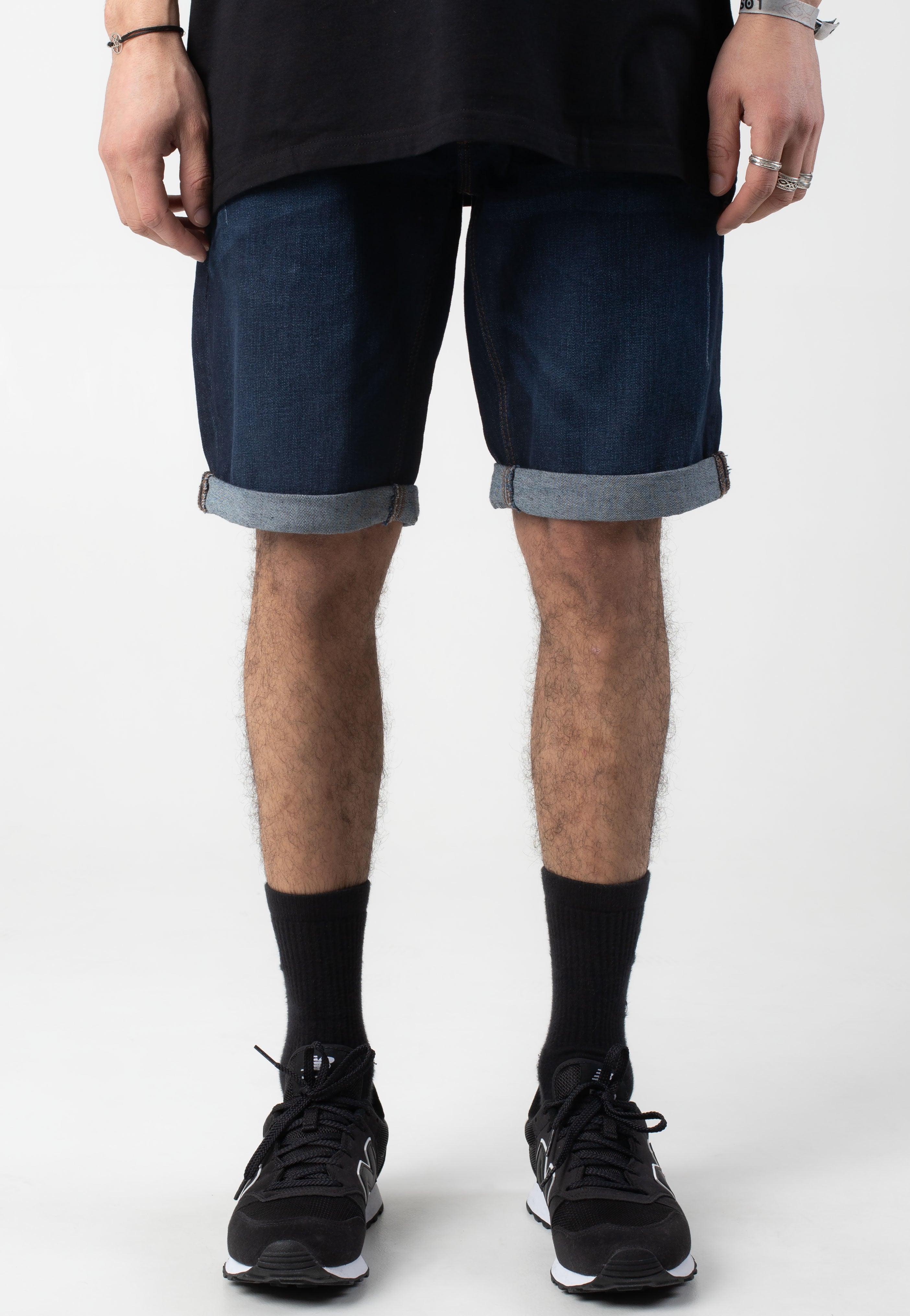 Indicode - Kaden Dark Blue - Shorts | Men-Image