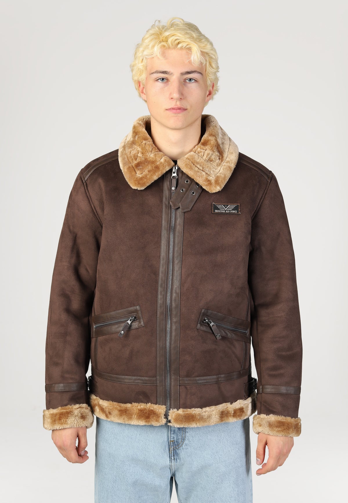 Indicode Kelvane Dark Brown Jacket | Men-Image