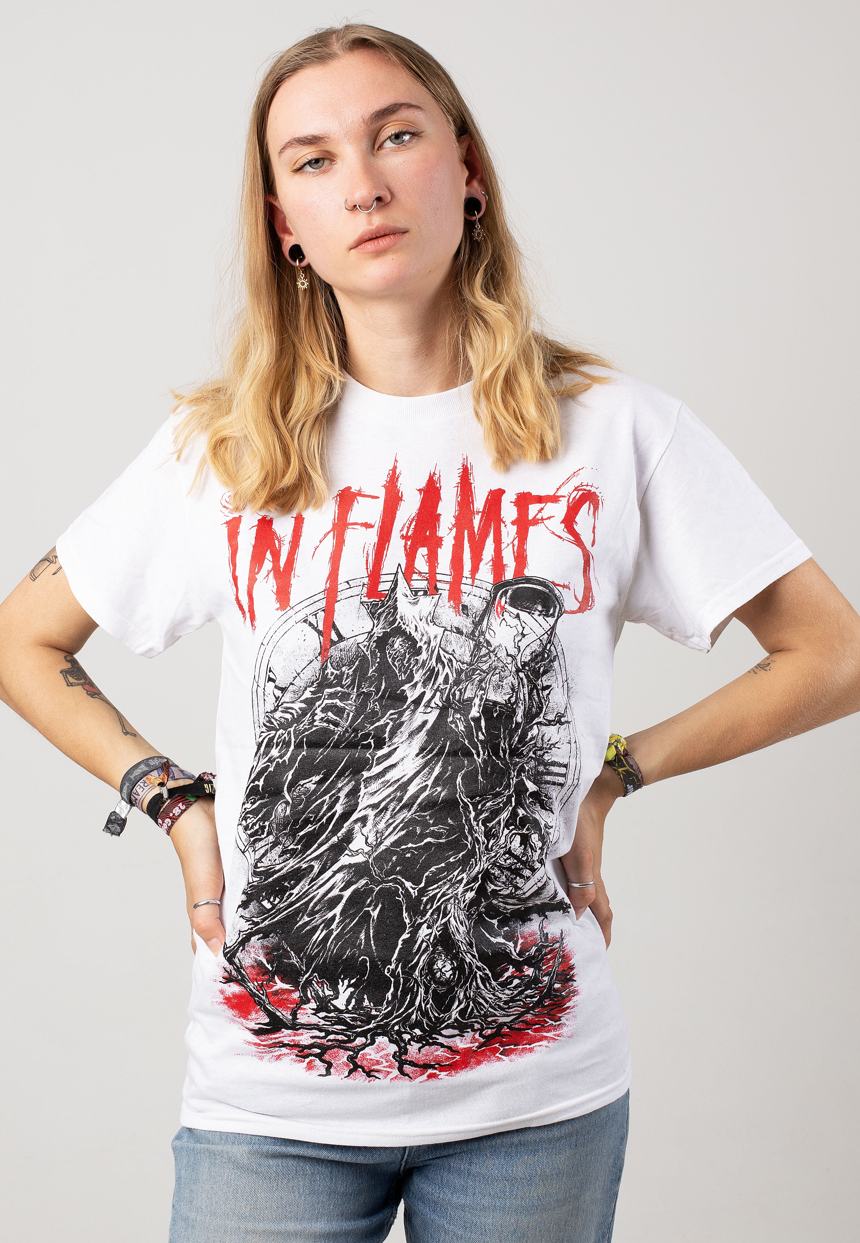 In Flames - End Of Time White - T-Shirt | Impericon