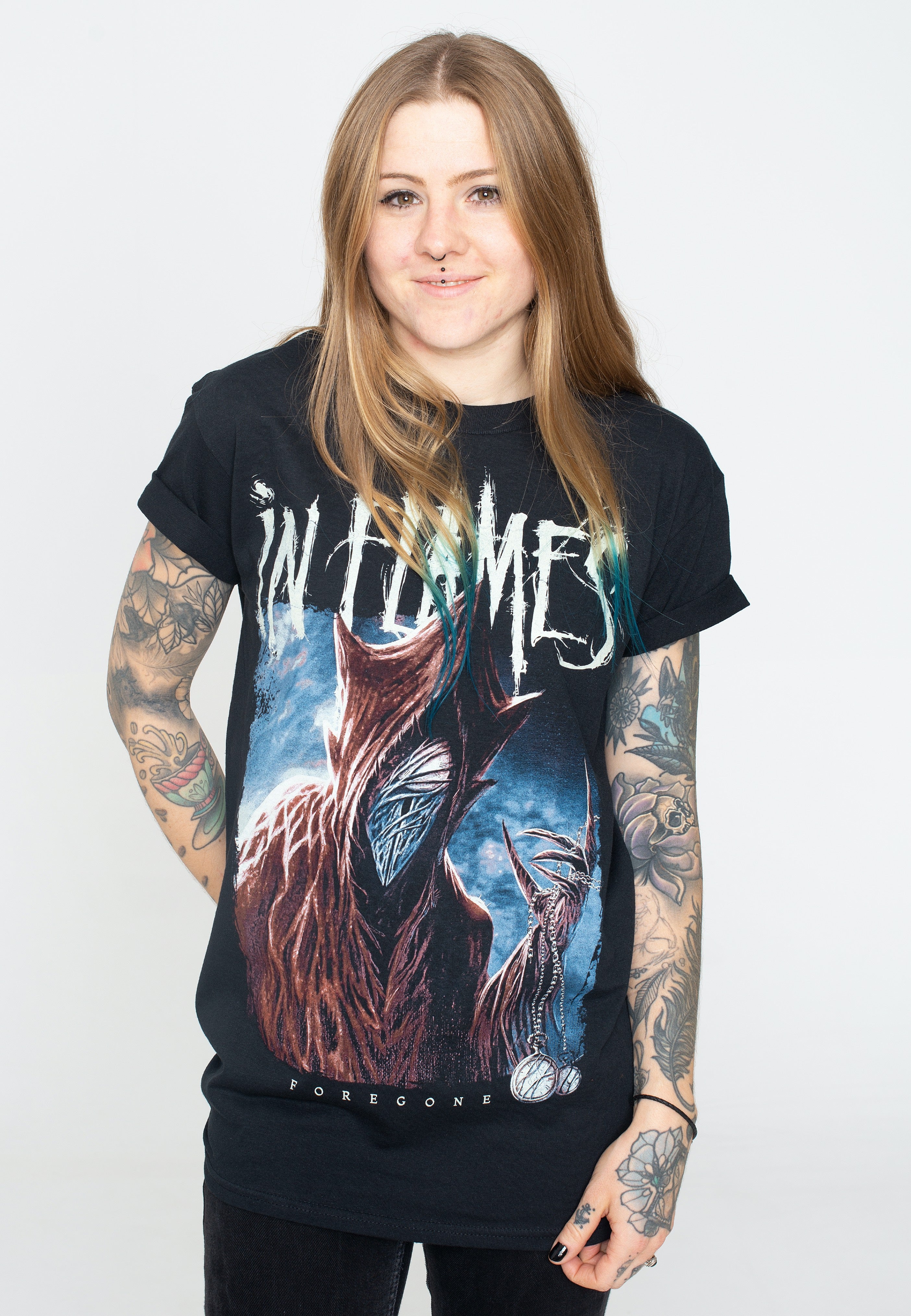 IN FLAMES サイン入り Tシャツ Mサイズ IN FLAMES サイン入り Tシャツ Mサイズ IN FLAMES サイン入り Tシャツ