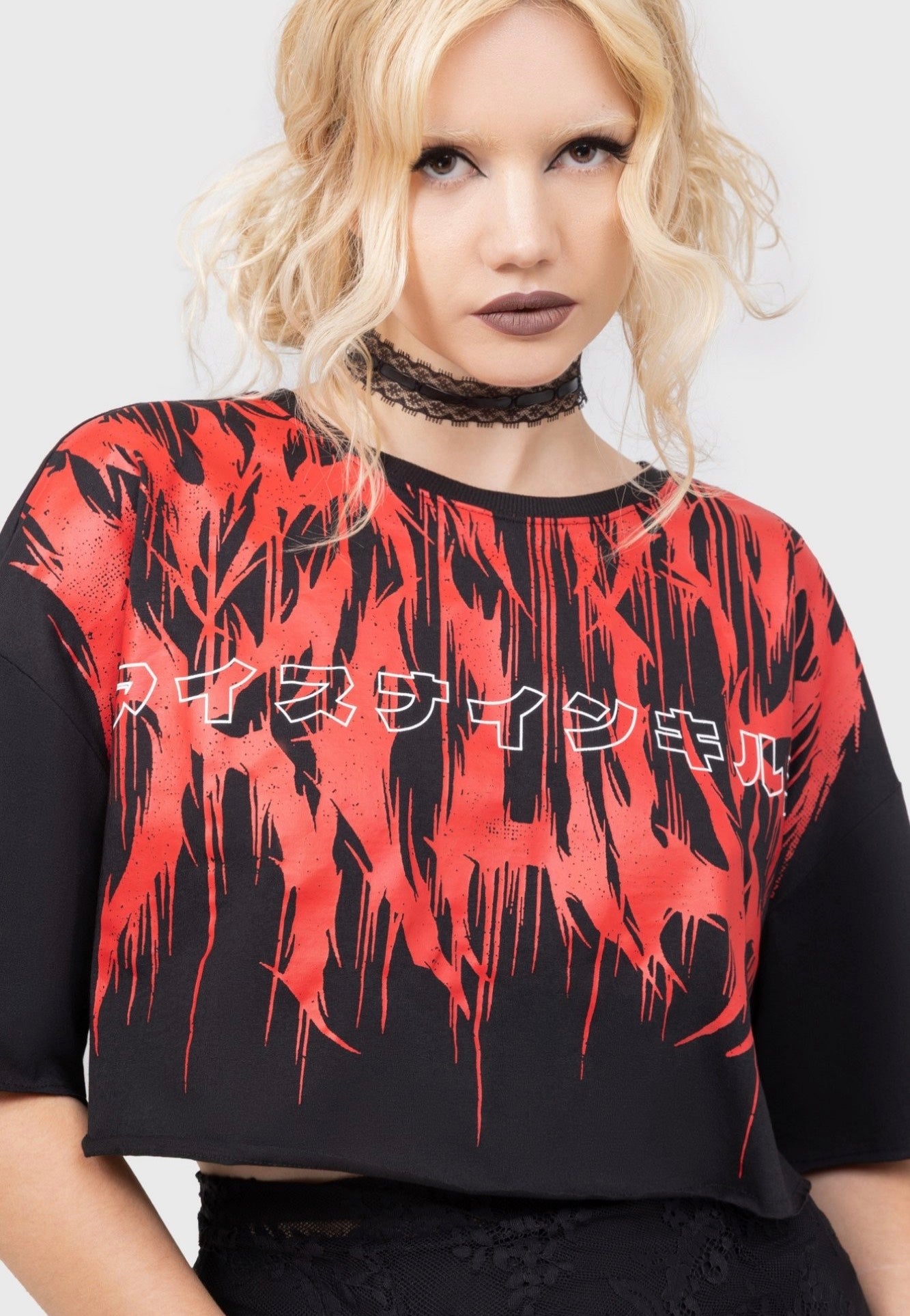 Killstar x Ice Nine Kills - Ink Logo Crop - T-Shirt | Women-Image