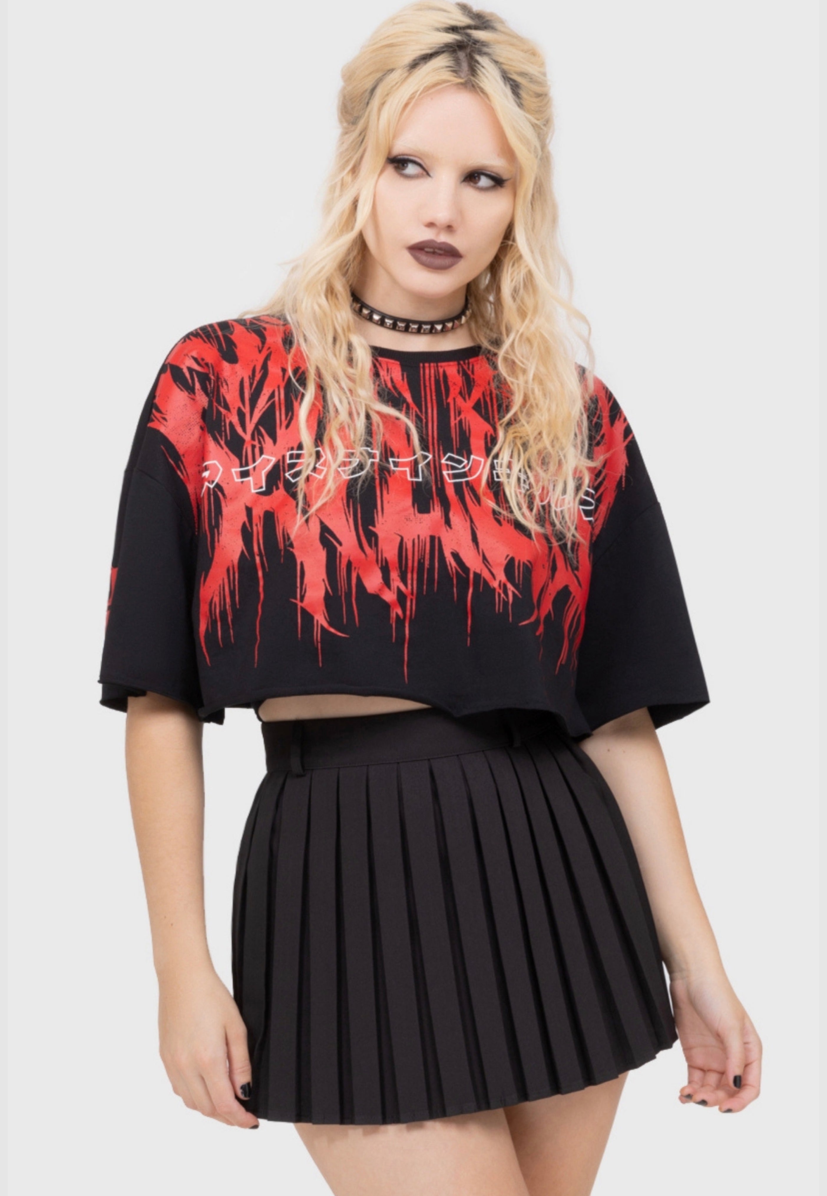 Killstar x Ice Nine Kills - Ink Logo Crop - T-Shirt | Women-Image