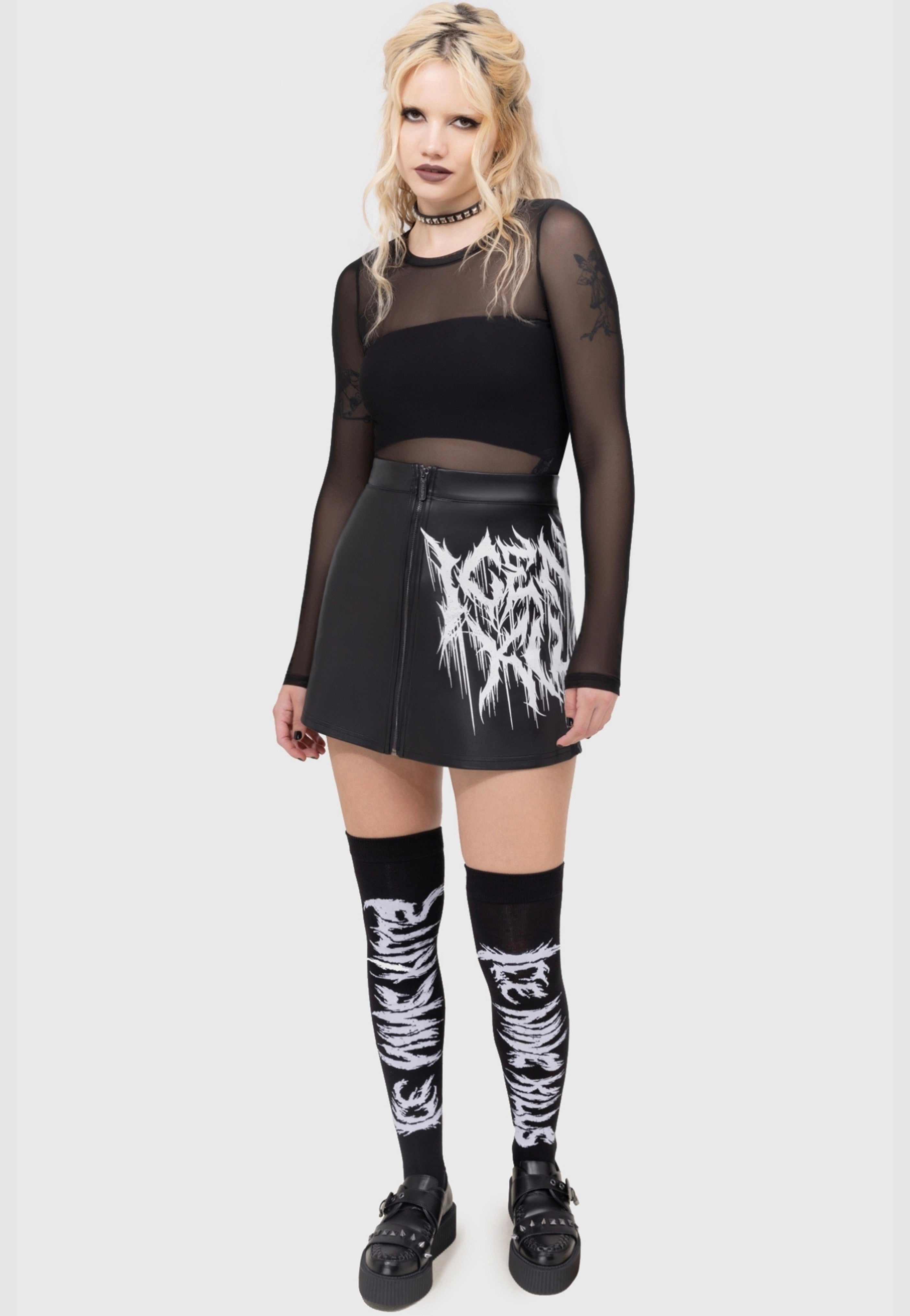 Killstar x Ice Nine Kills - Ink Logo Mini - Skirt | Women-Image
