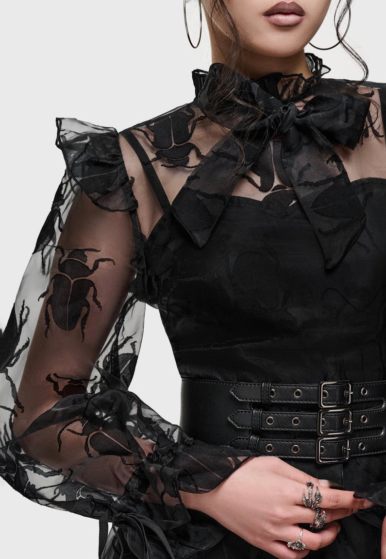 Killstar Insecta Mini Black Vestito | Women-Image