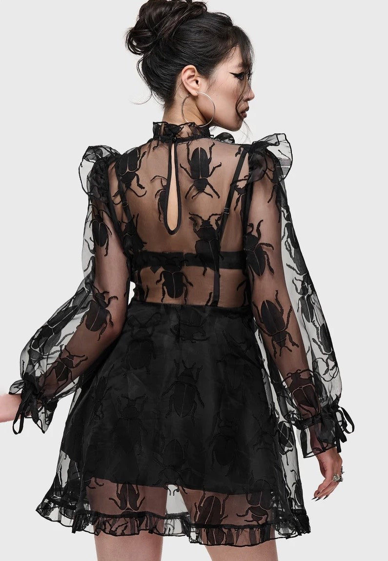 Killstar Insecta Mini Black Vestito | Women-Image