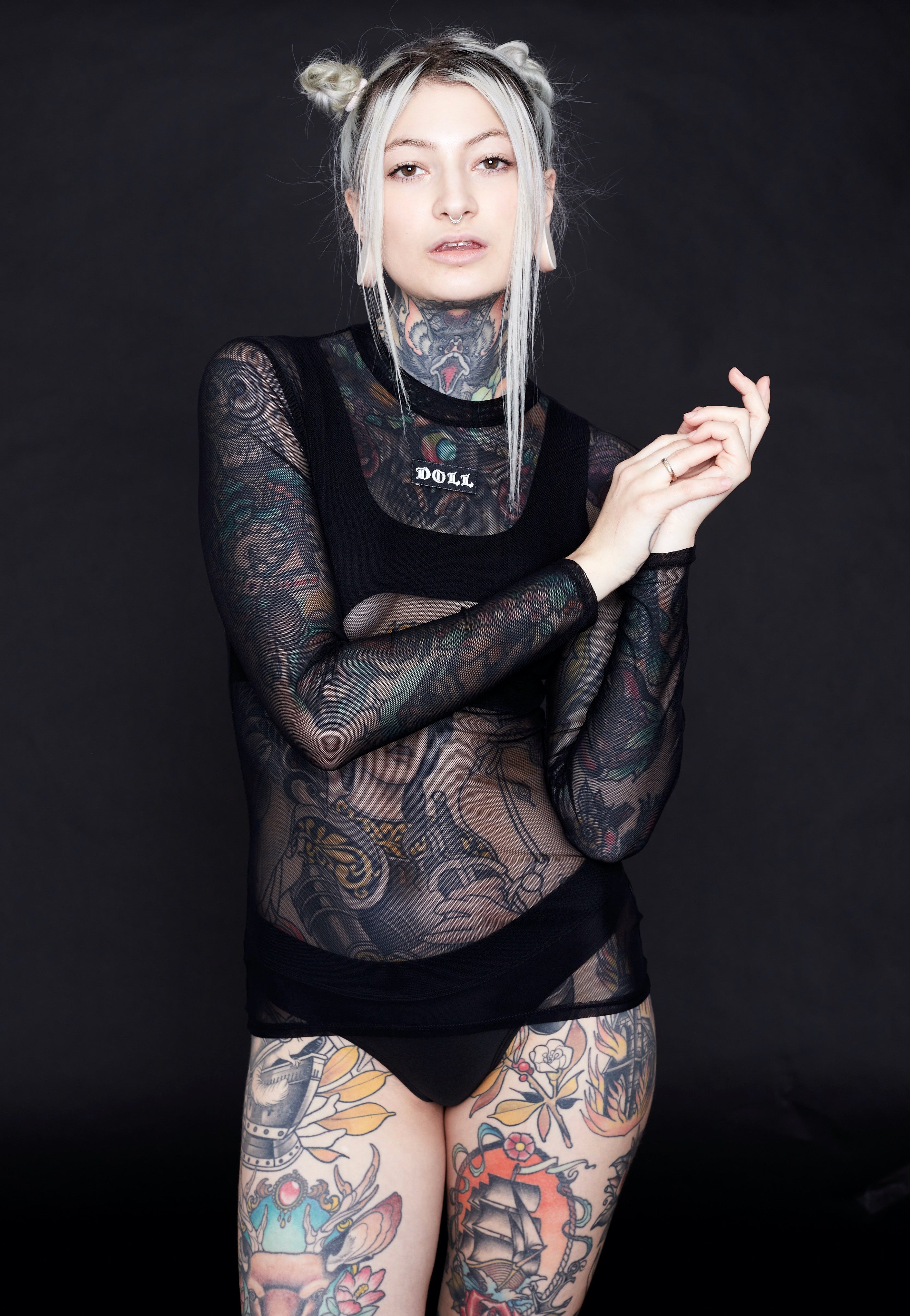 InternetXDoll - Doll Black - Longsleeve | Women-Image