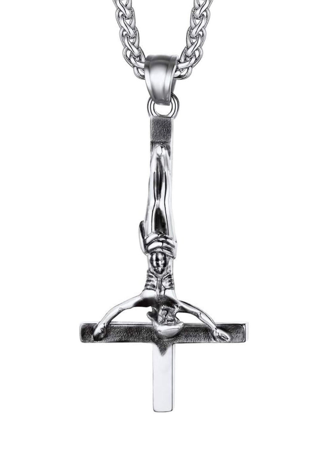 PEEL&LIFT INVERTED CROSS NECKLACE SILVER ピールアンドリフト 