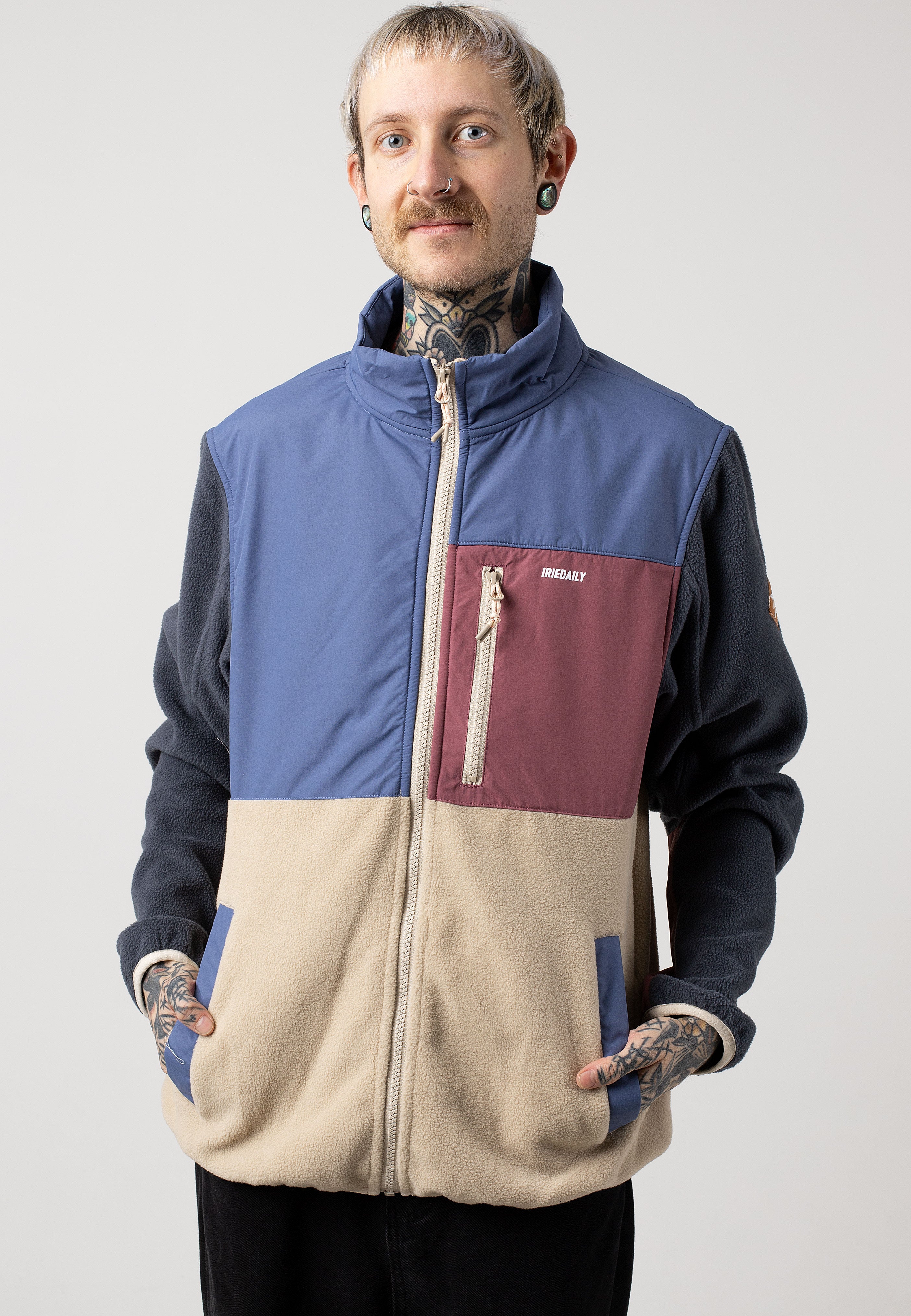 Iriedaily - Auf Deck Fleece Dove Blue - Jacket | Men-Image
