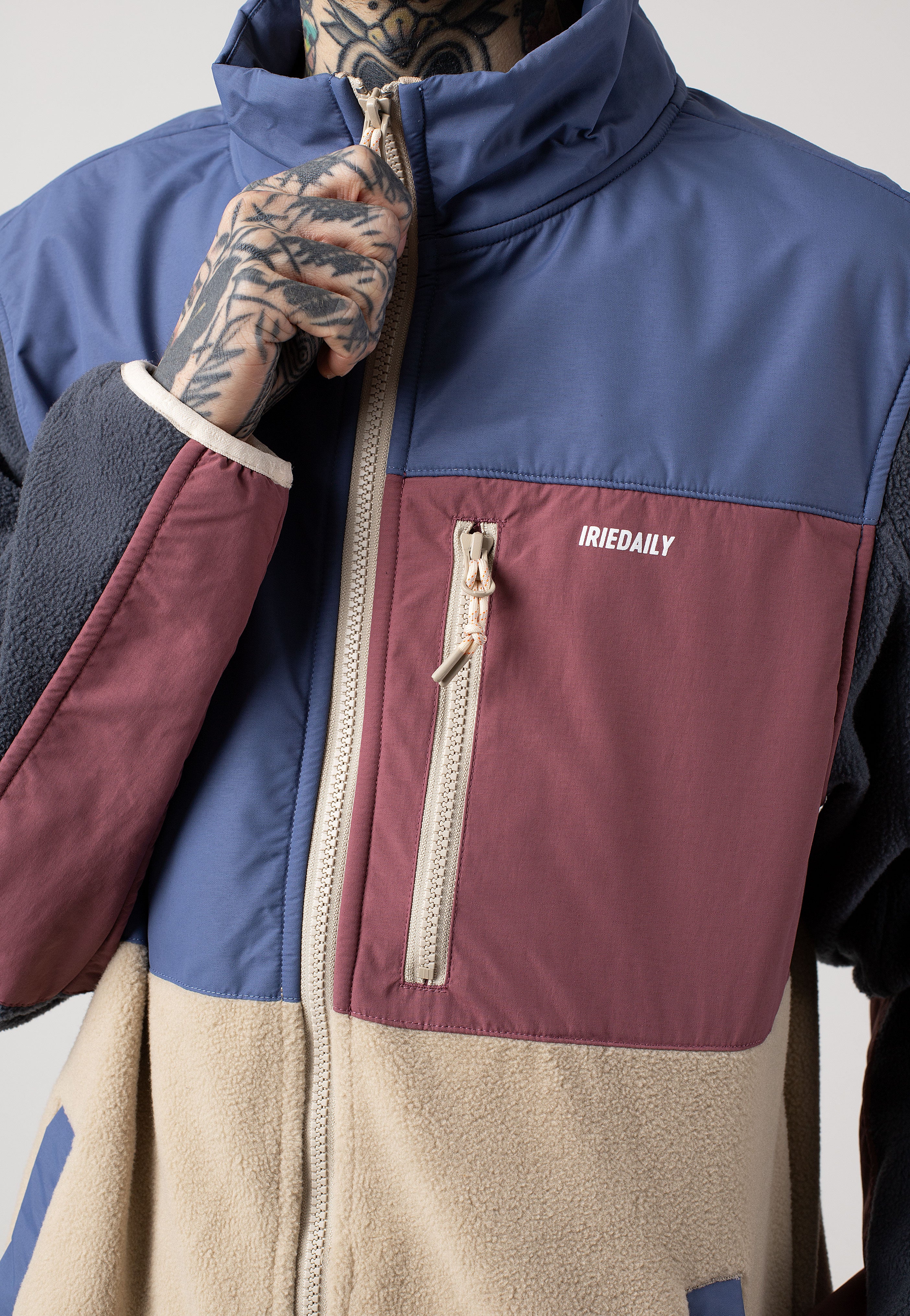 Iriedaily - Auf Deck Fleece Dove Blue - Jacket | Men-Image