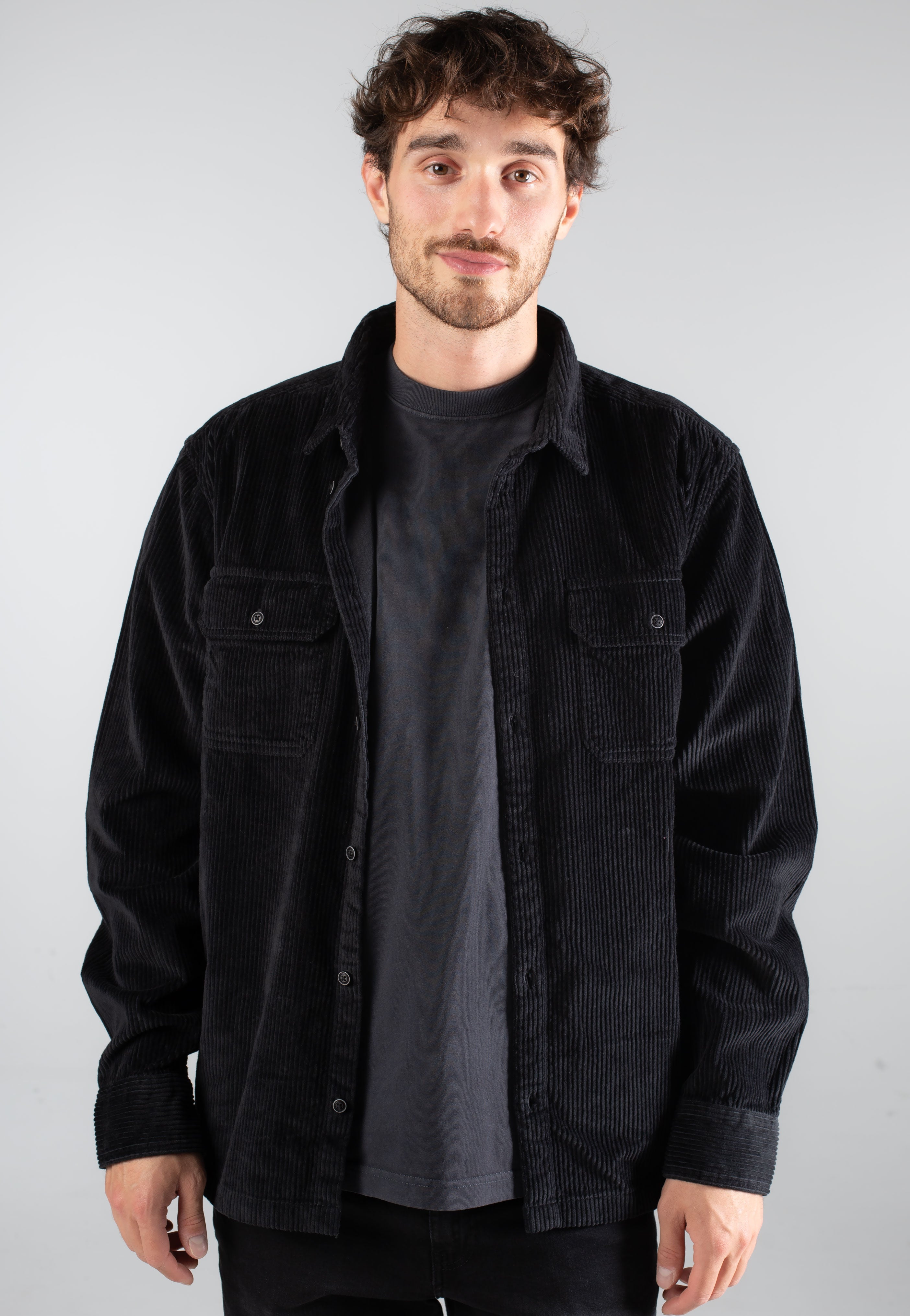 Iriedaily - Bubble Cord Black - Shirt | Men-Image