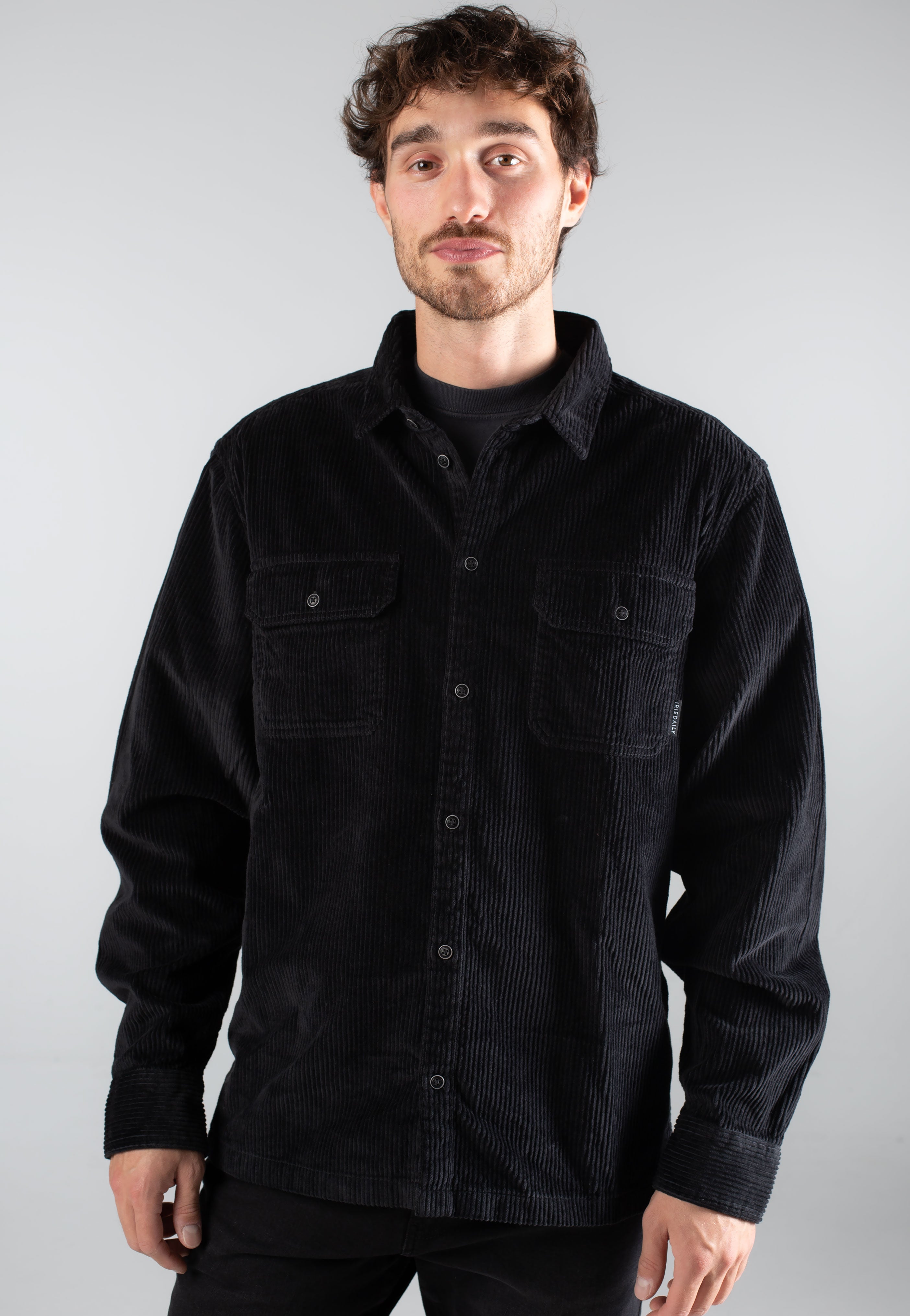 Iriedaily - Bubble Cord Black - Shirt | Men-Image