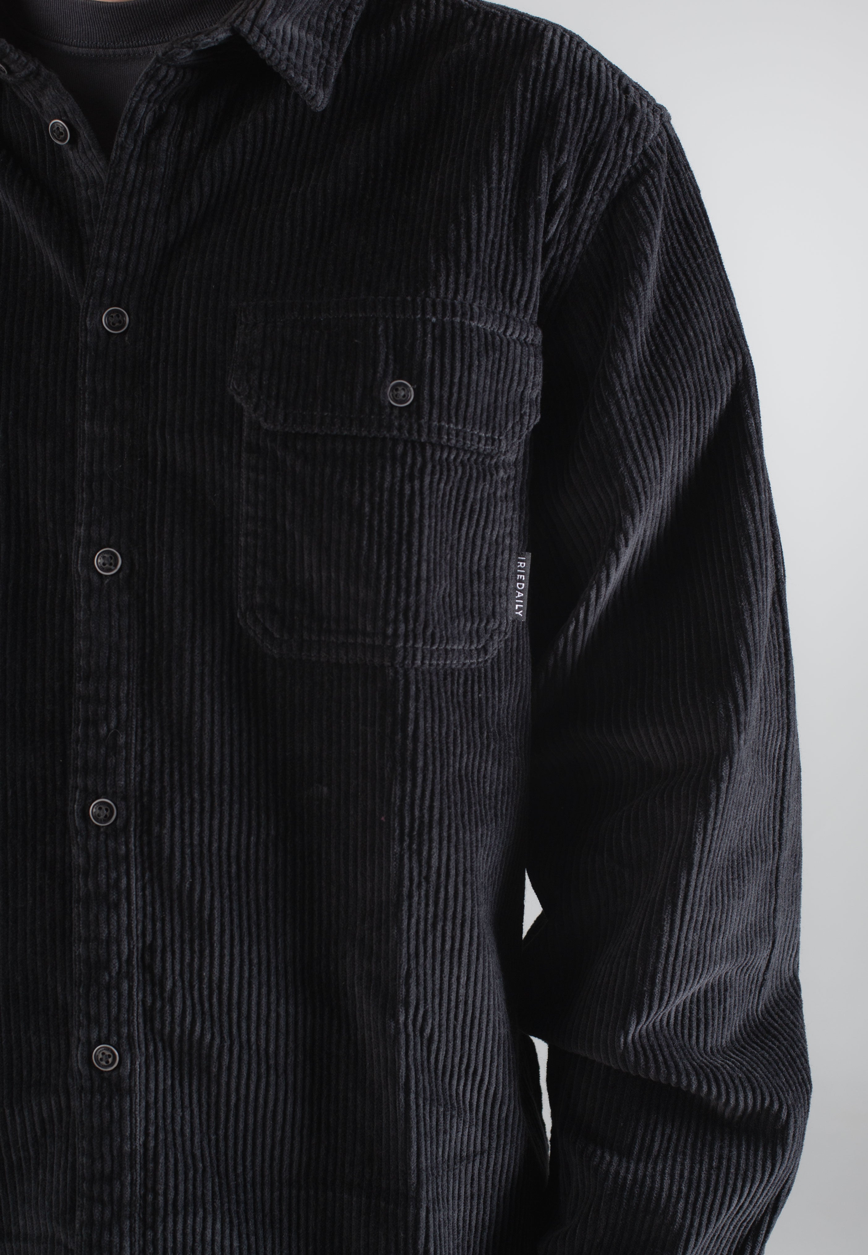 Iriedaily - Bubble Cord Black - Shirt | Men-Image