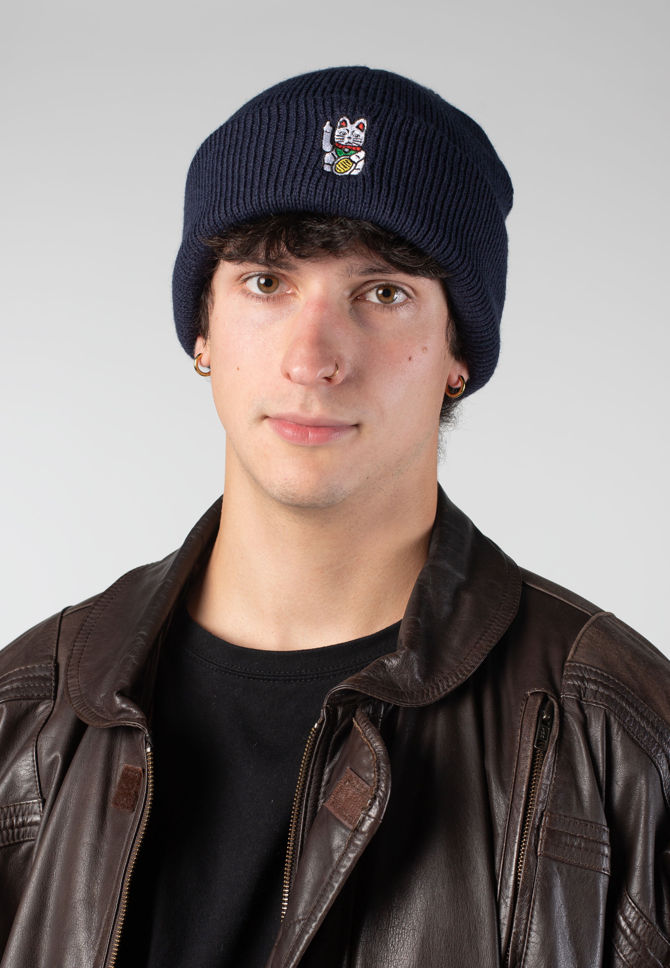 Iriedaily - Bye Bye Cat Midnight - Beanie | Neutral-Image