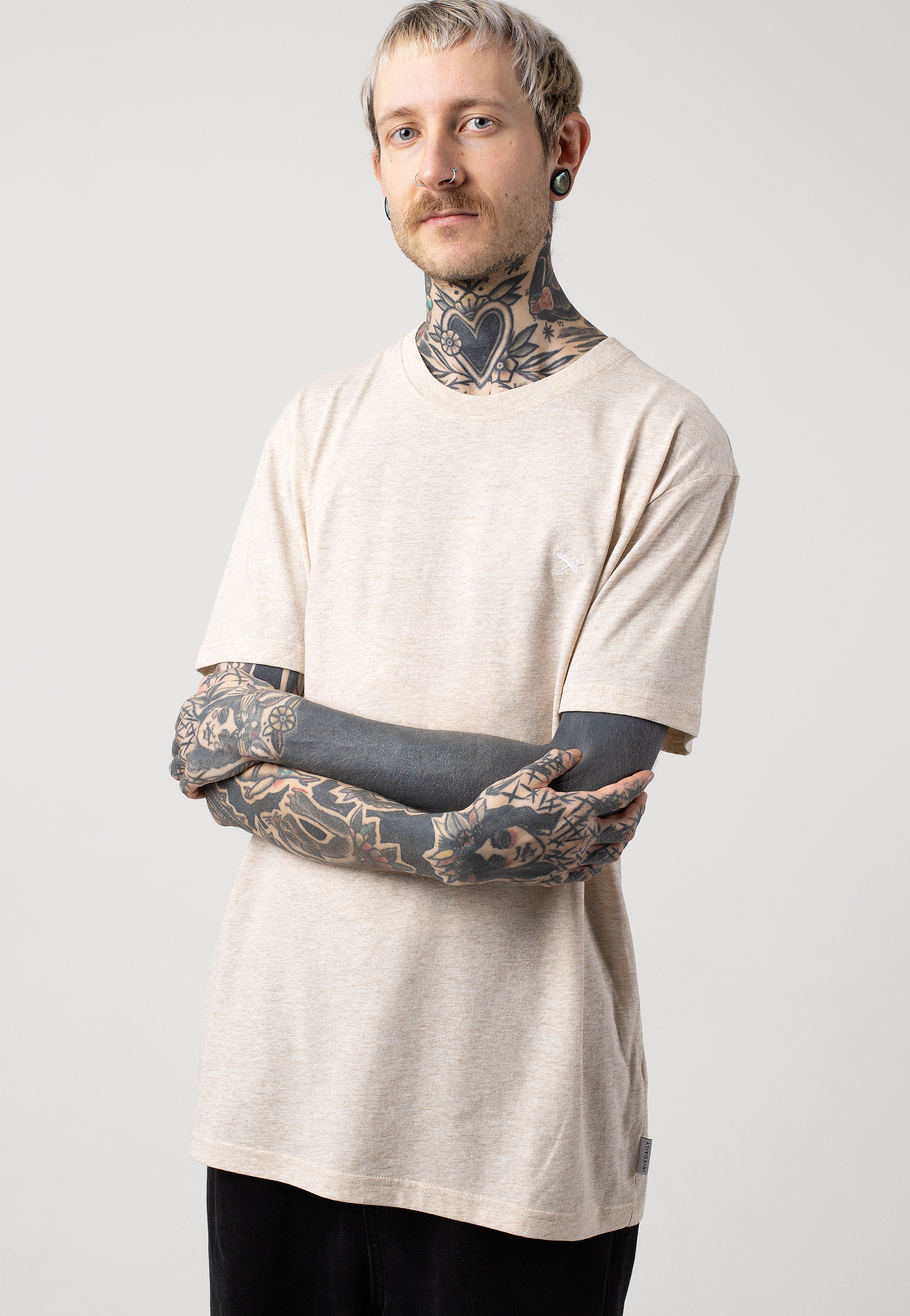 Iriedaily - Chamisso Light Sand Melange - T-Shirt | Men-Image