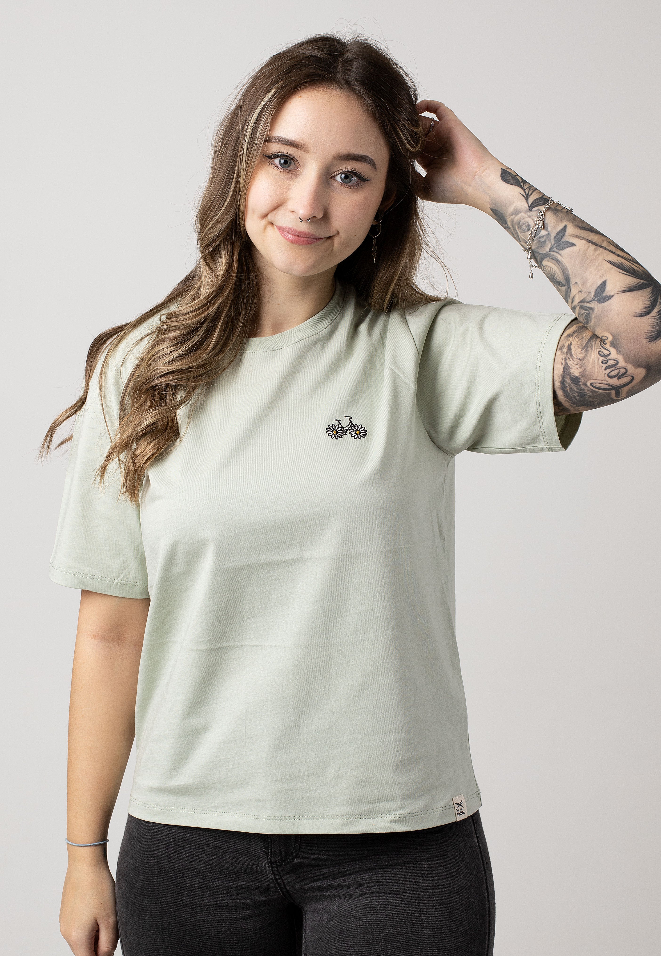 Iriedaily - Daisycycle Light Sage - T-Shirt | Women-Image