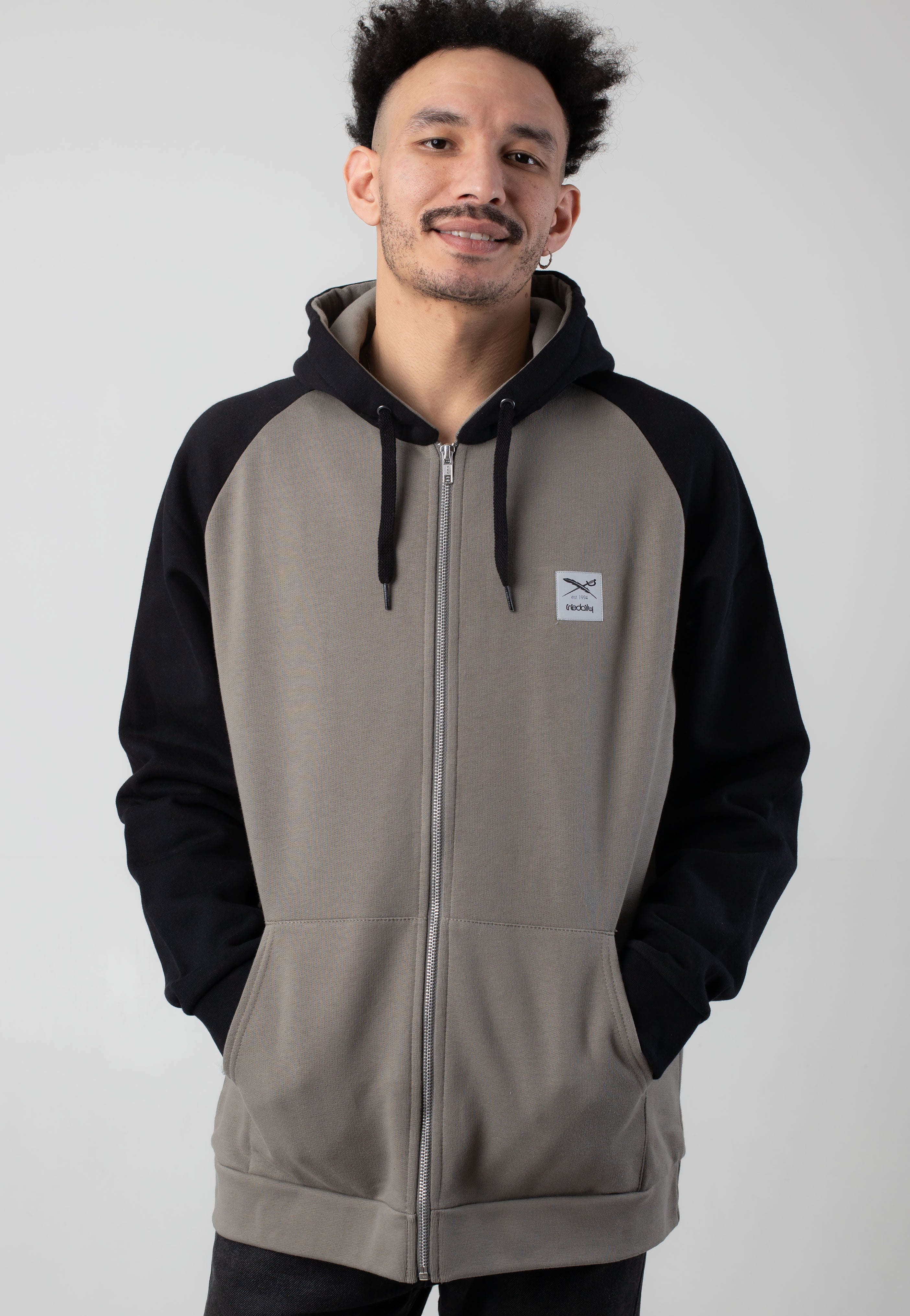 Iriedaily - De College 2 Zip Smokey Olive - Hoodie | Men-Image