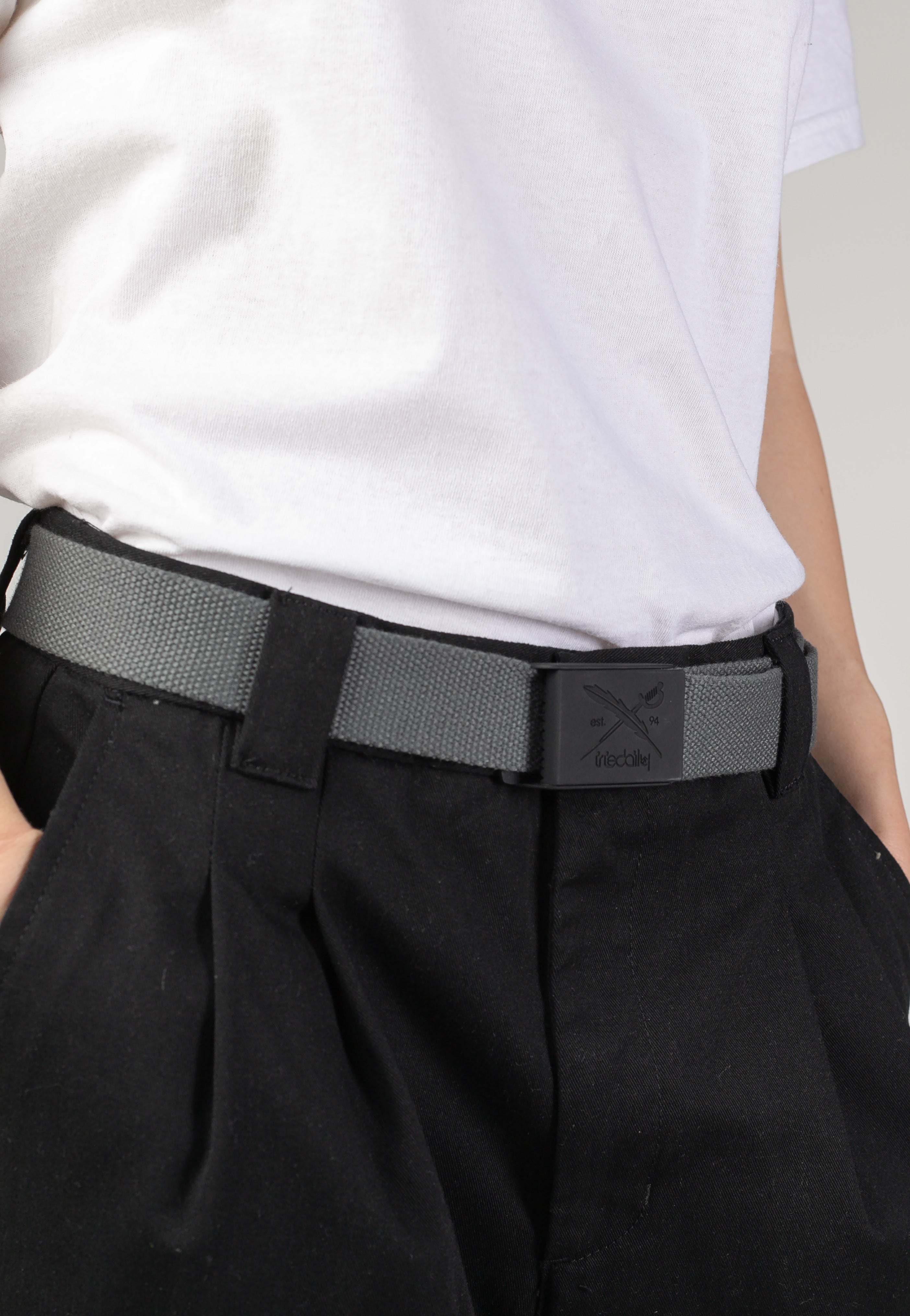 Iriedaily - Flag Rubber Anthracite - Belt | Neutral-Image