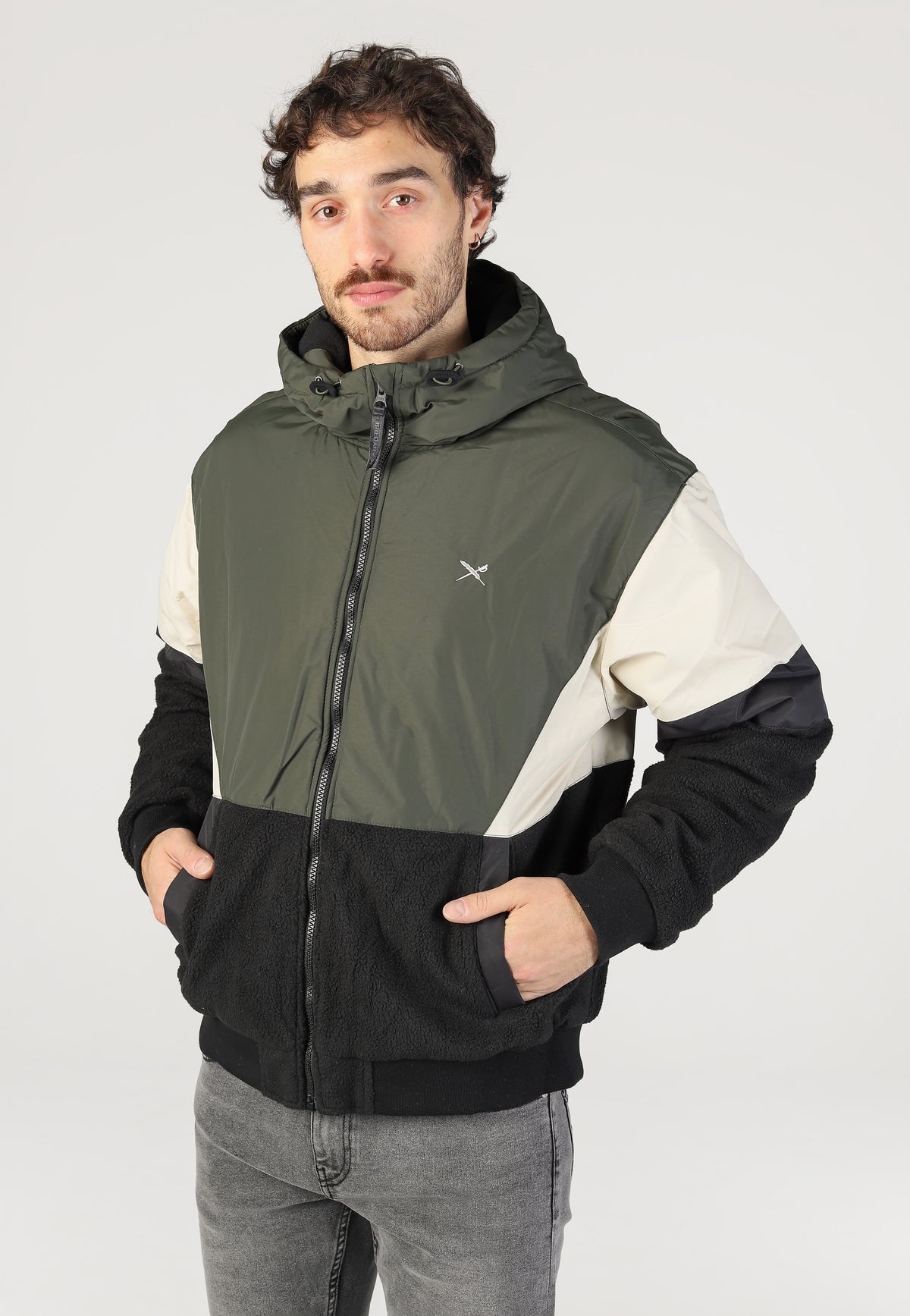 Iriedaily Get On Deck Black Olive Jacket | Men-Image