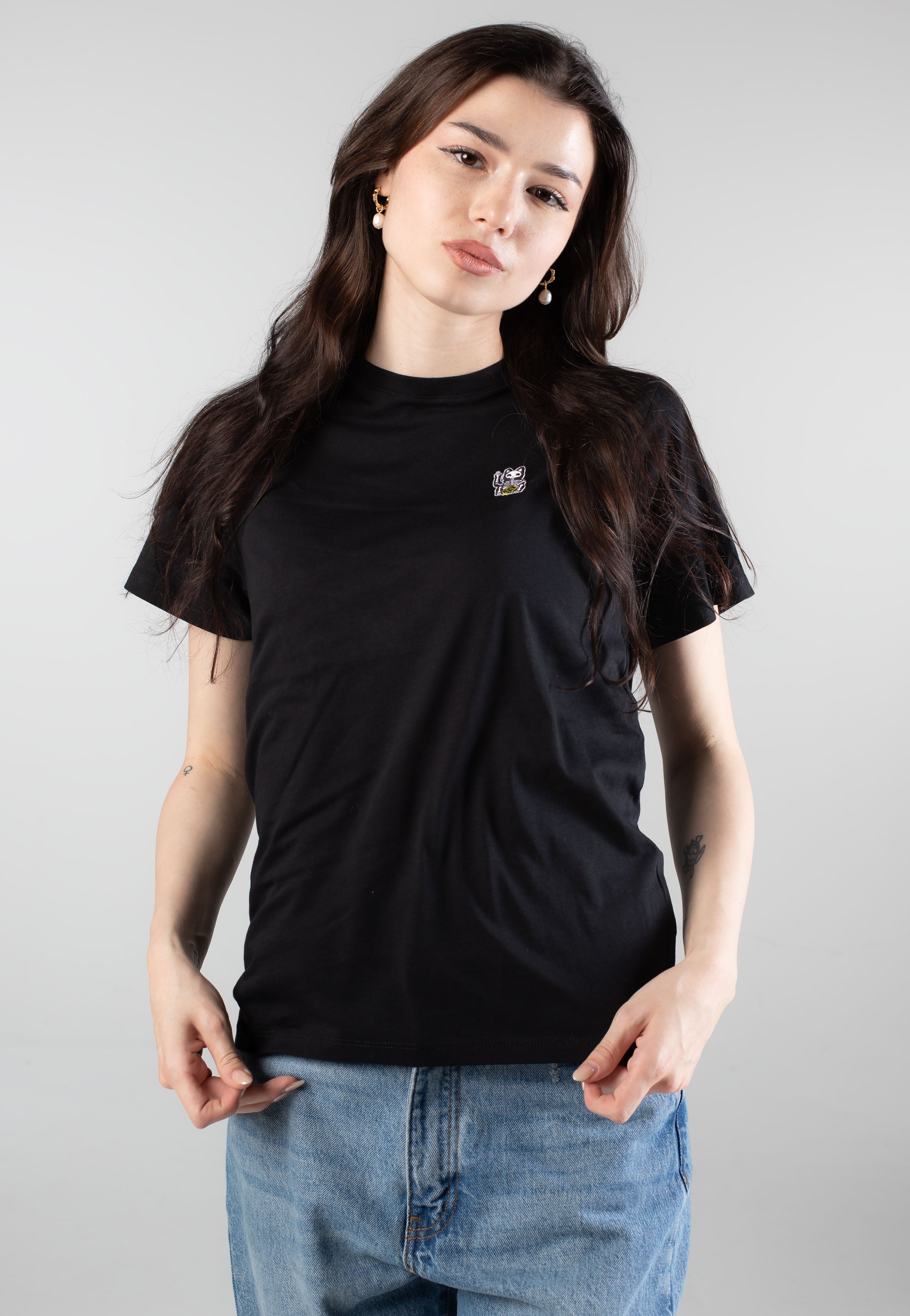 Iriedaily - Hallow Cat Black - T-Shirt | Women-Image