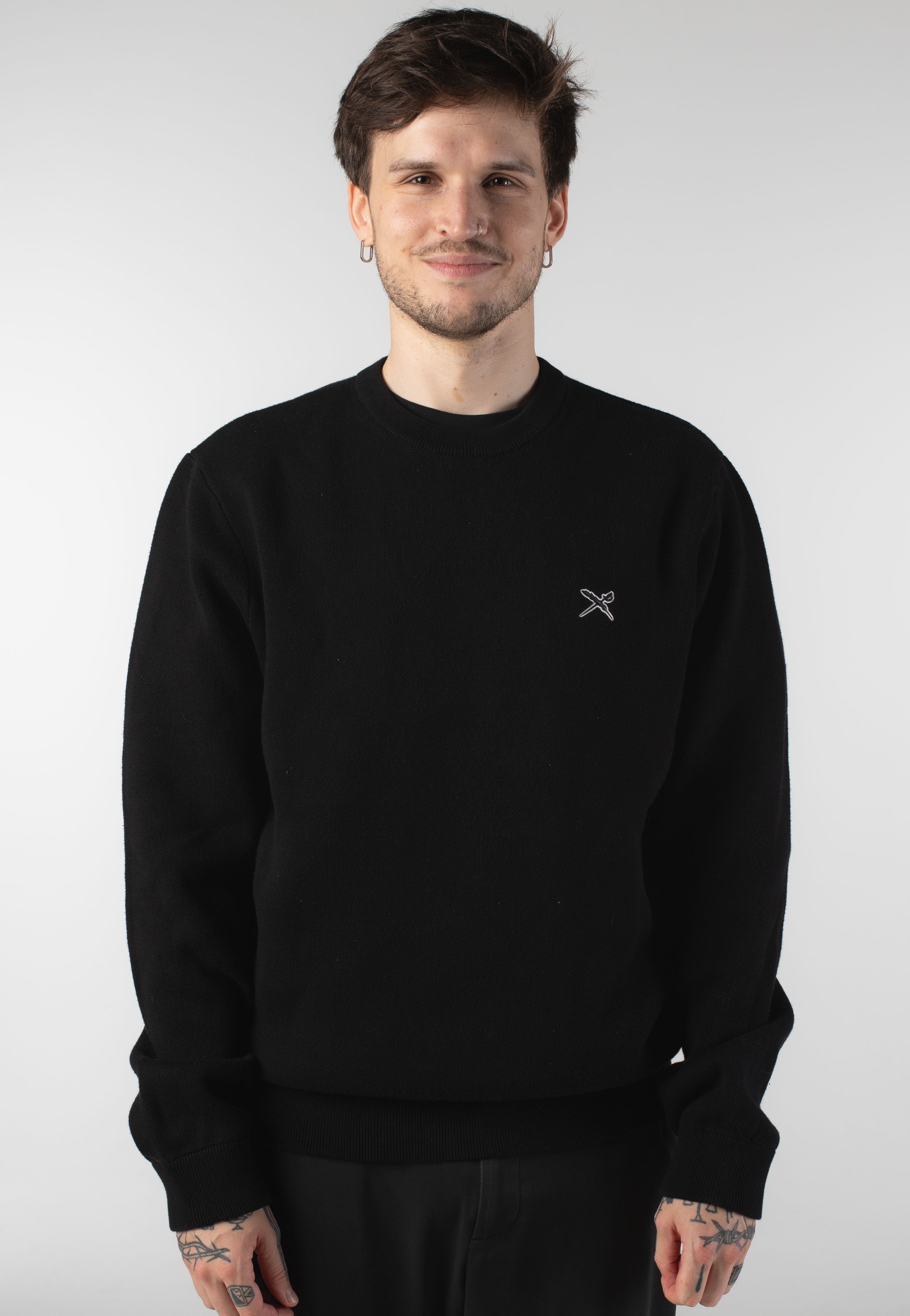 Iriedaily - Heavy Flag Knit Black - Pullover | Men-Image