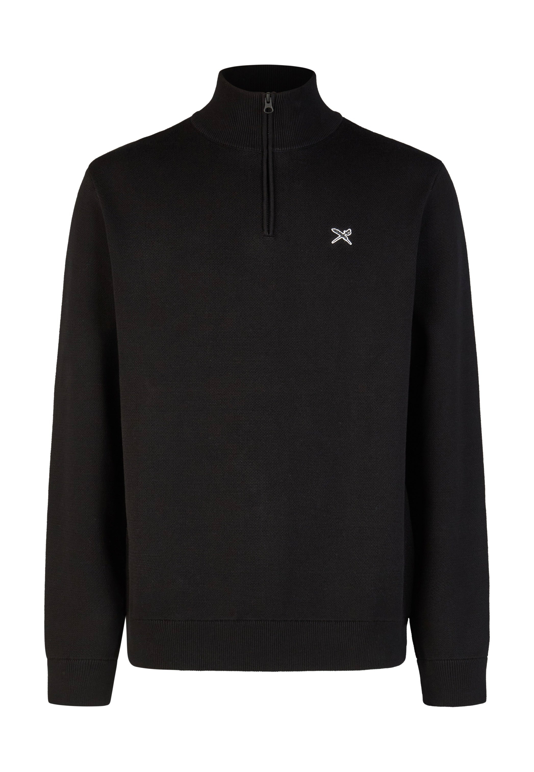 Iriedaily - Heavy Flag Knit Troyer Black - Pullover | Men-Image