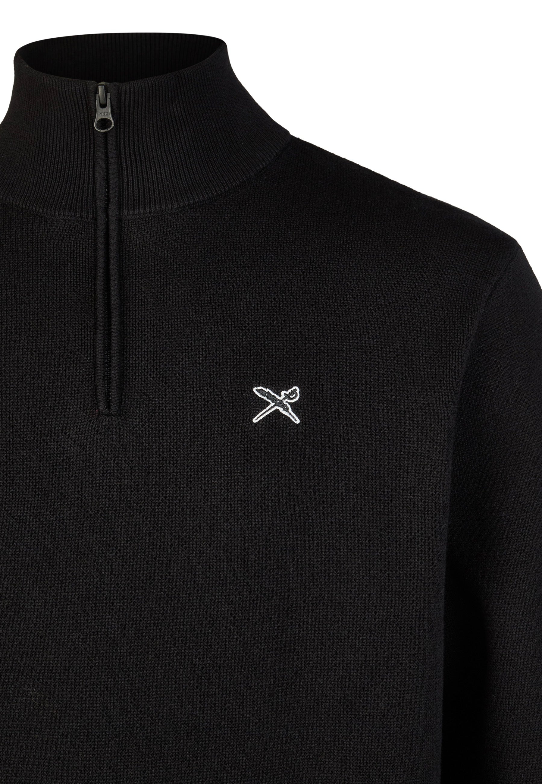 Iriedaily - Heavy Flag Knit Troyer Black - Pullover | Men-Image