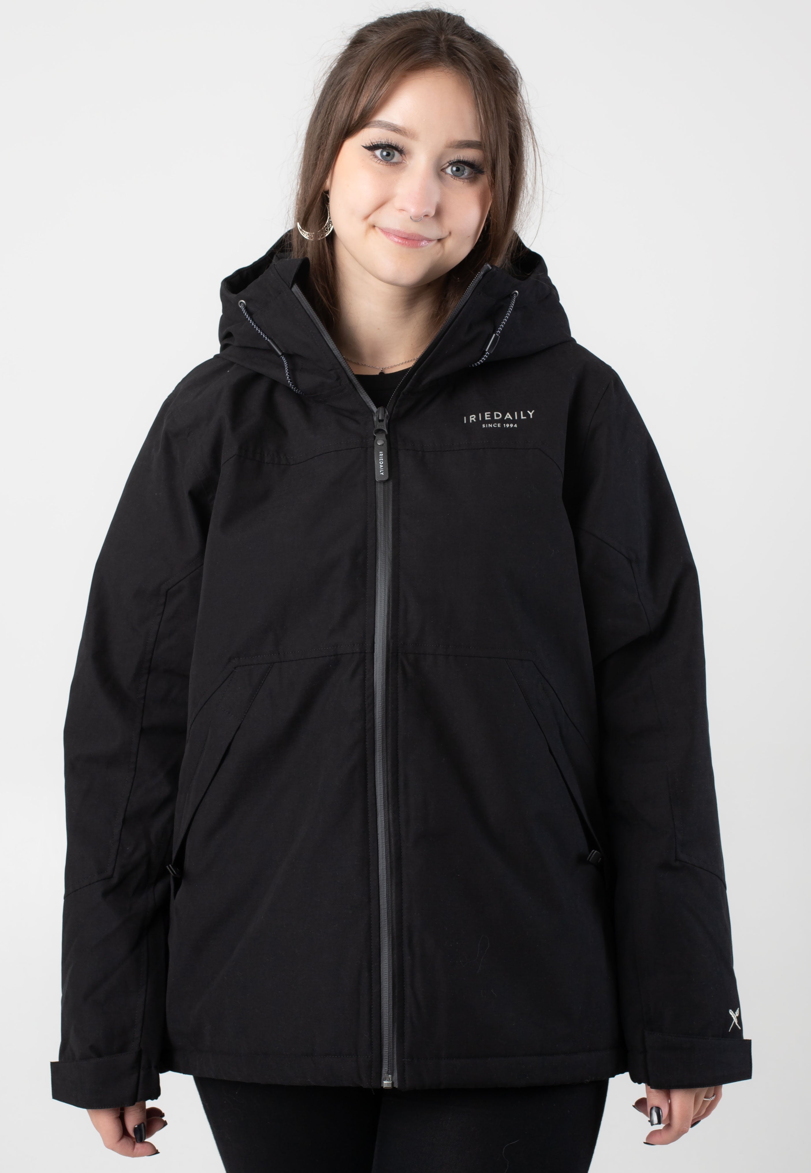 Iriedaily - Kat Hooded Black - Jacket | Women-Image