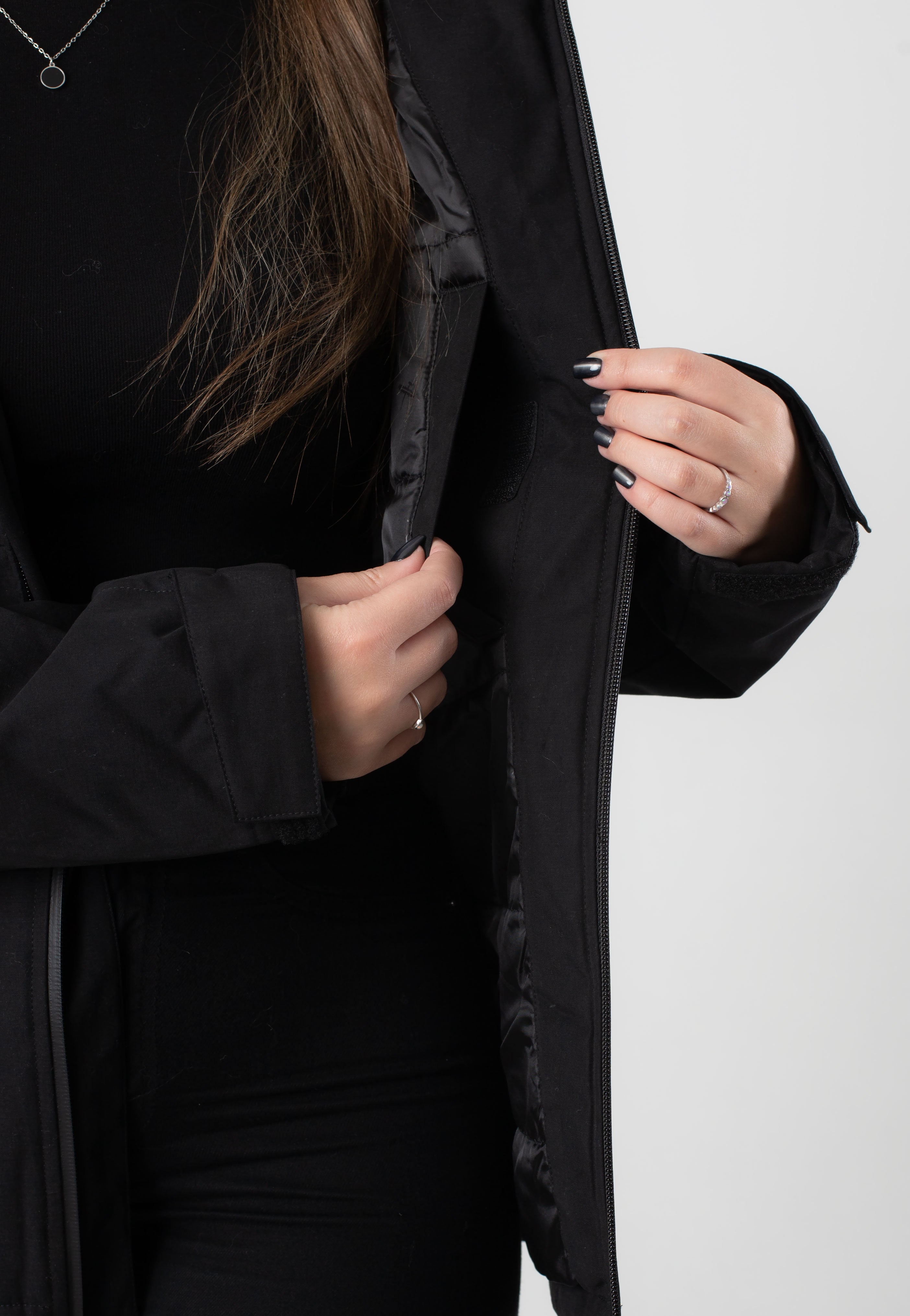 Iriedaily - Kat Hooded Black - Jacket | Women-Image