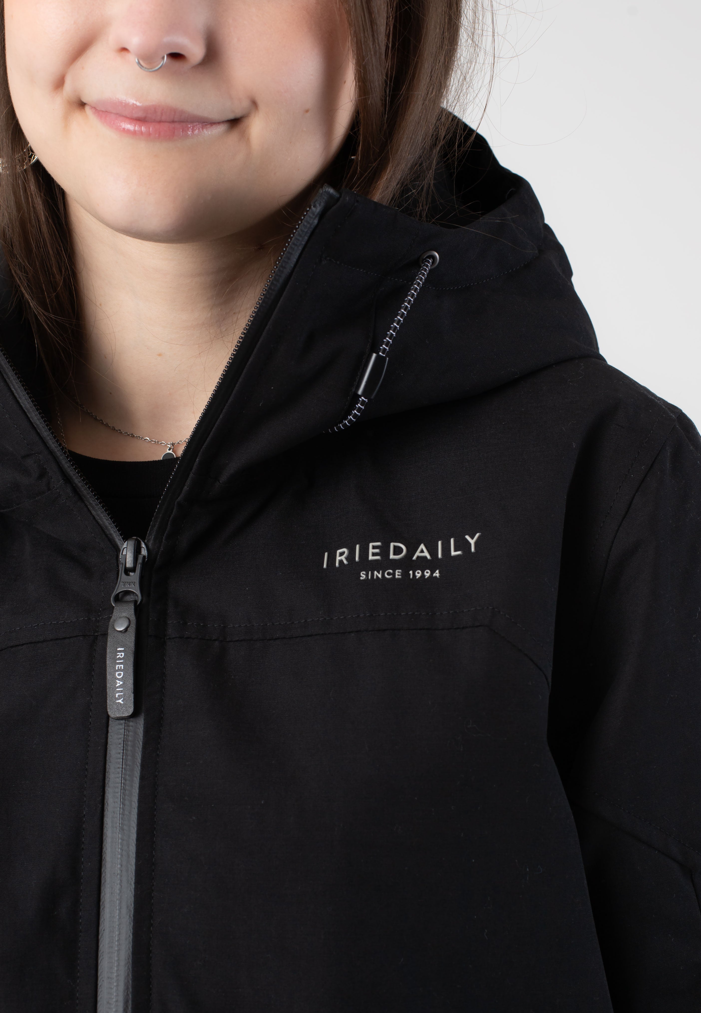 Iriedaily - Kat Hooded Black - Jacket | Women-Image