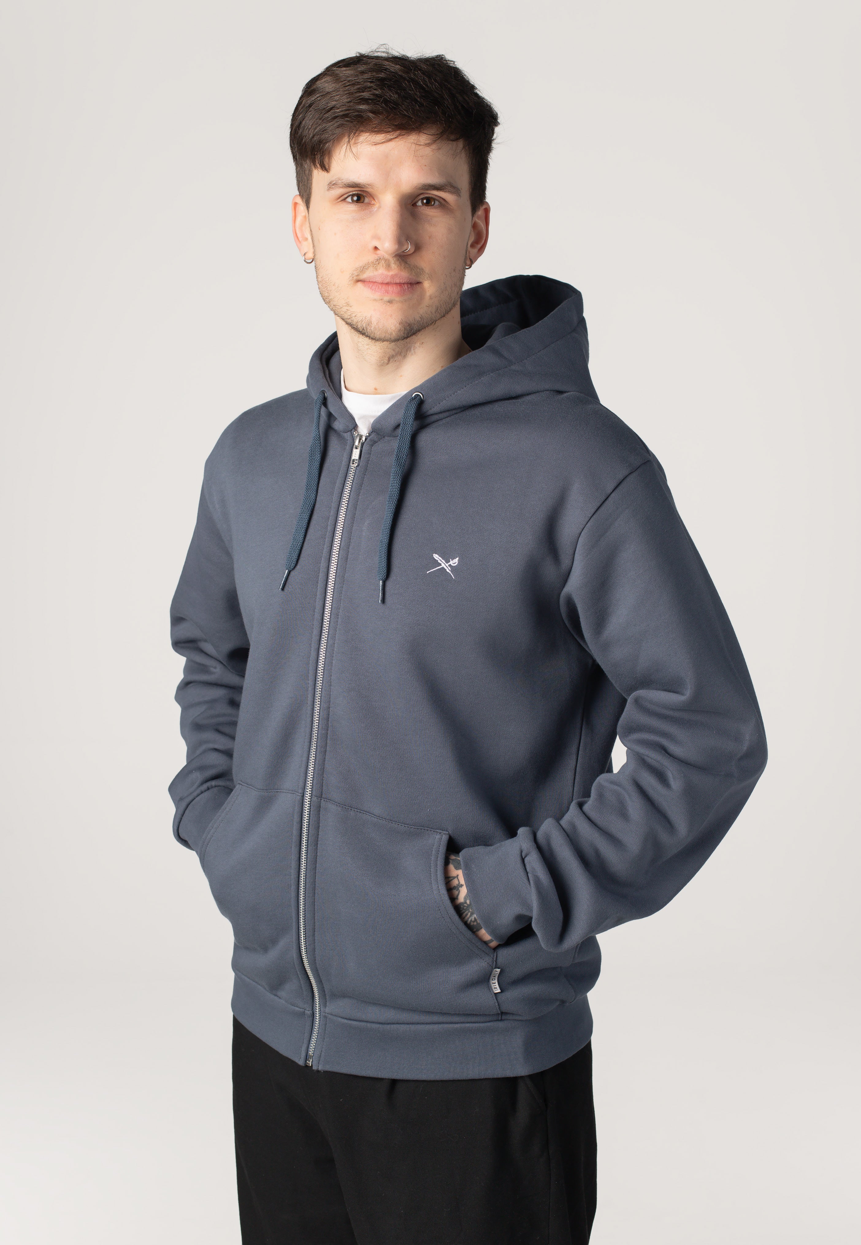 Iriedaily - Mini Flag 2 Dark Steel - Zipper | Men-Image