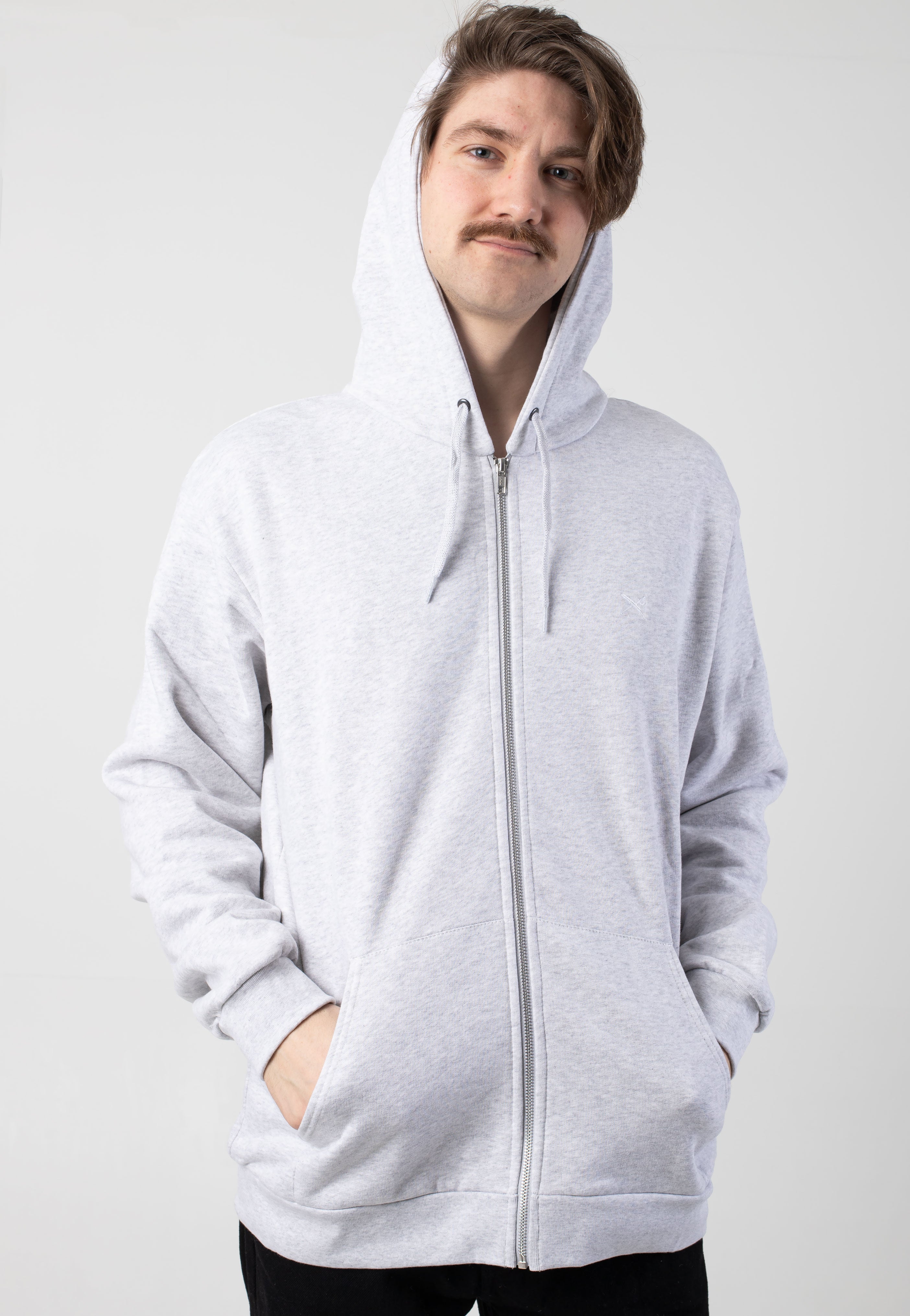 Iriedaily - Mini Flag 2 Ash Heather - Zipper | Men-Image