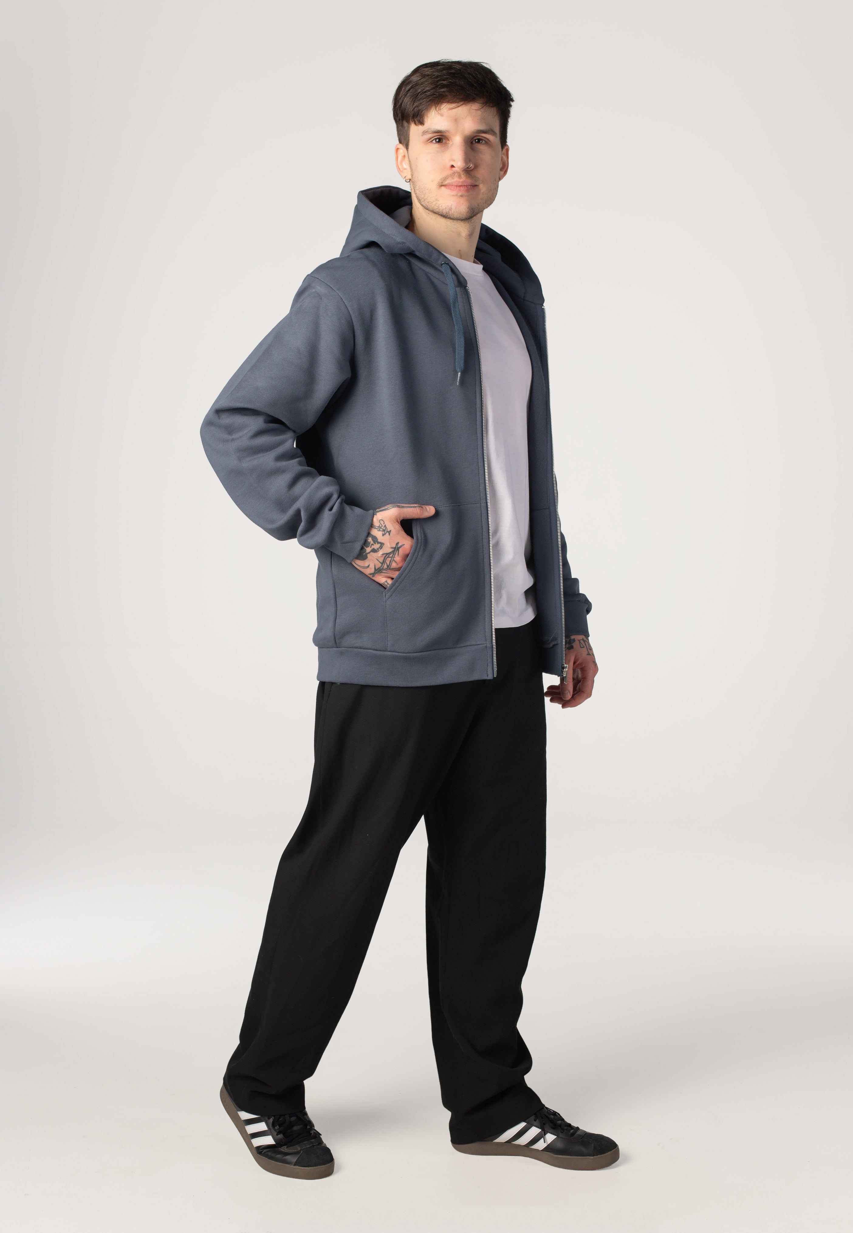 Iriedaily - Mini Flag 2 Dark Steel - Zipper | Men-Image