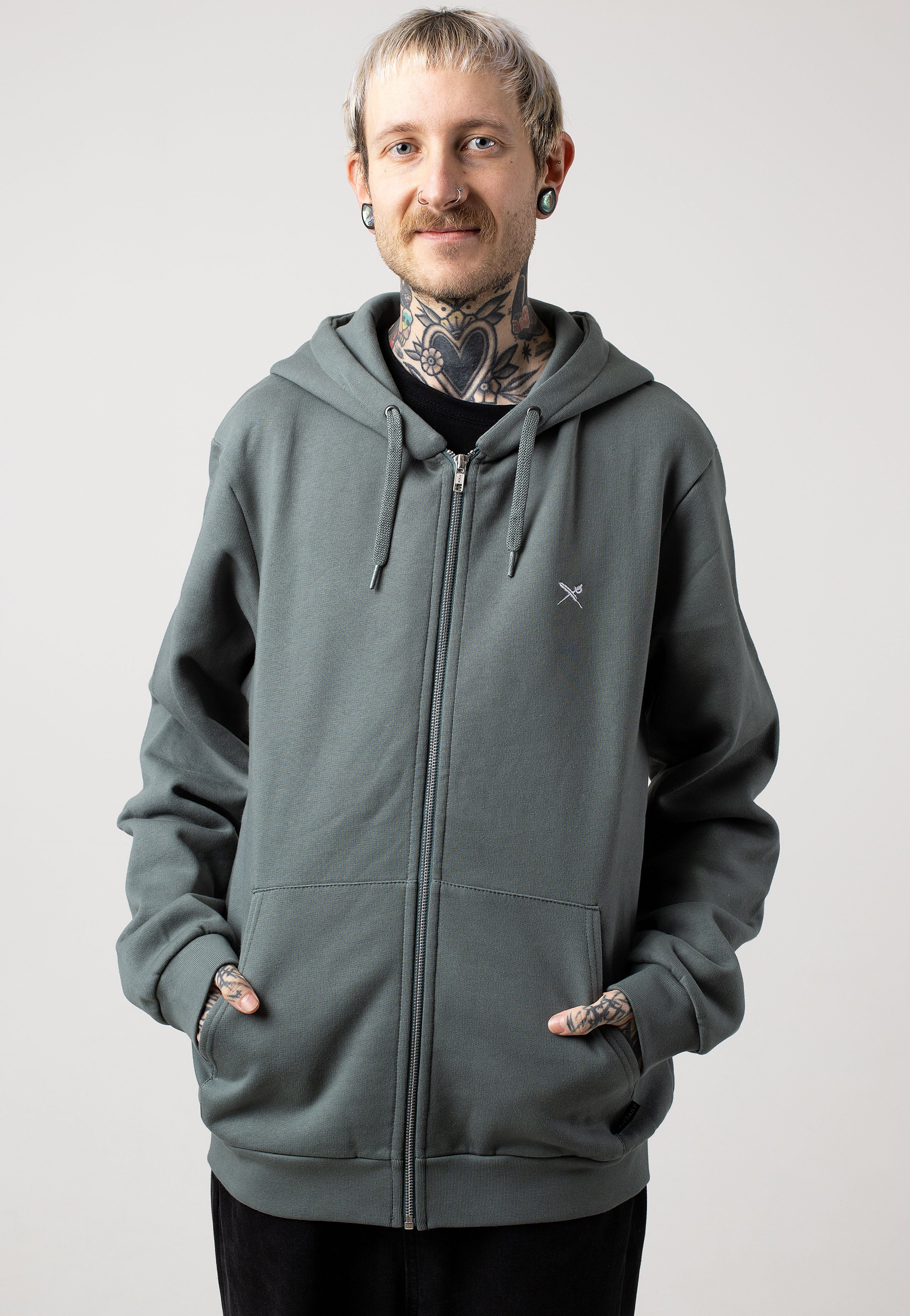 Iriedaily - Mini Flag 2 Jungle Green - Zipper | Men-Image