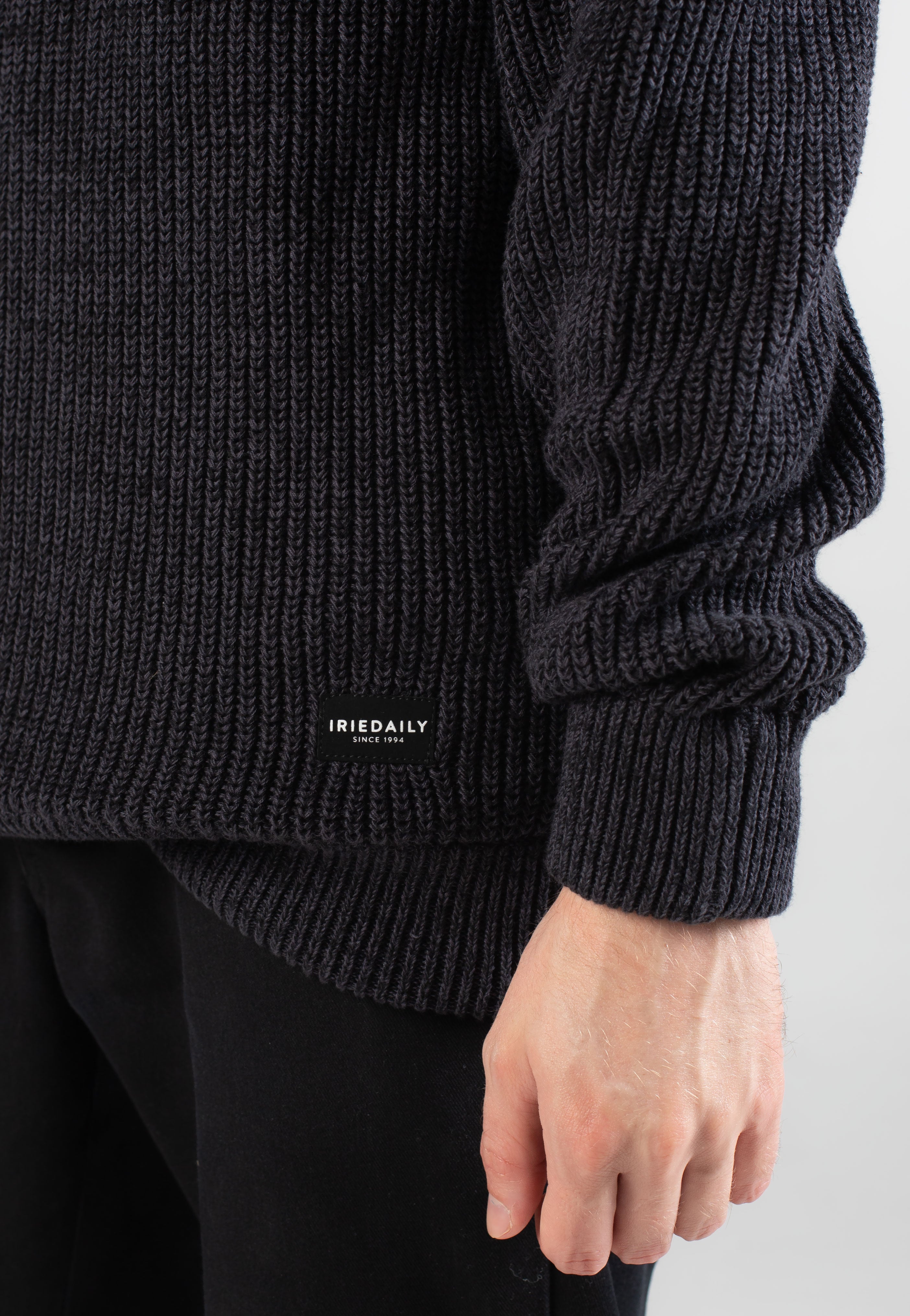 Iriedaily - Mixmash Knit Black-Anthra - Pullover | Men-Image