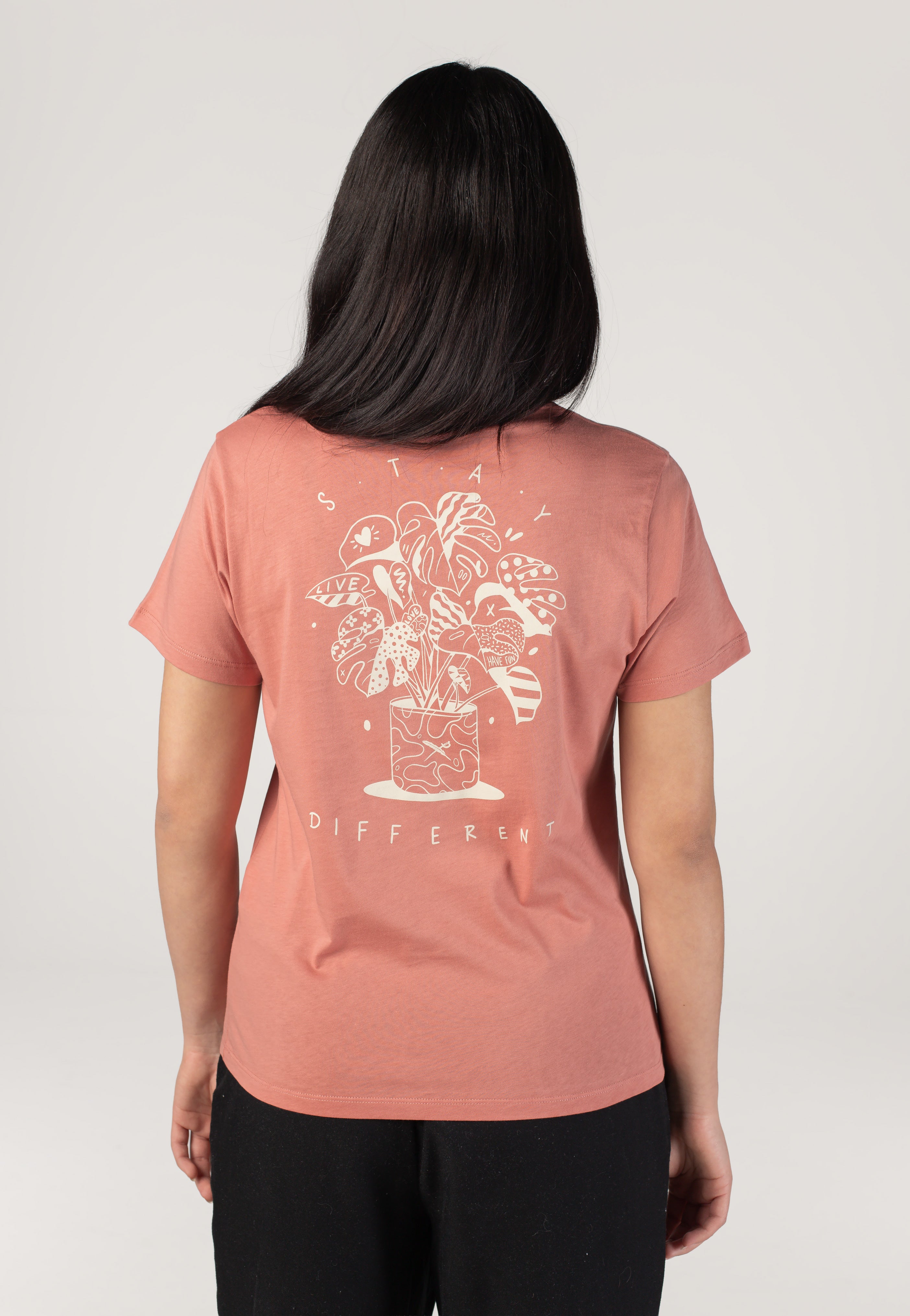 Iriedaily - Monstera Mineral Red - T-Shirt | Women-Image