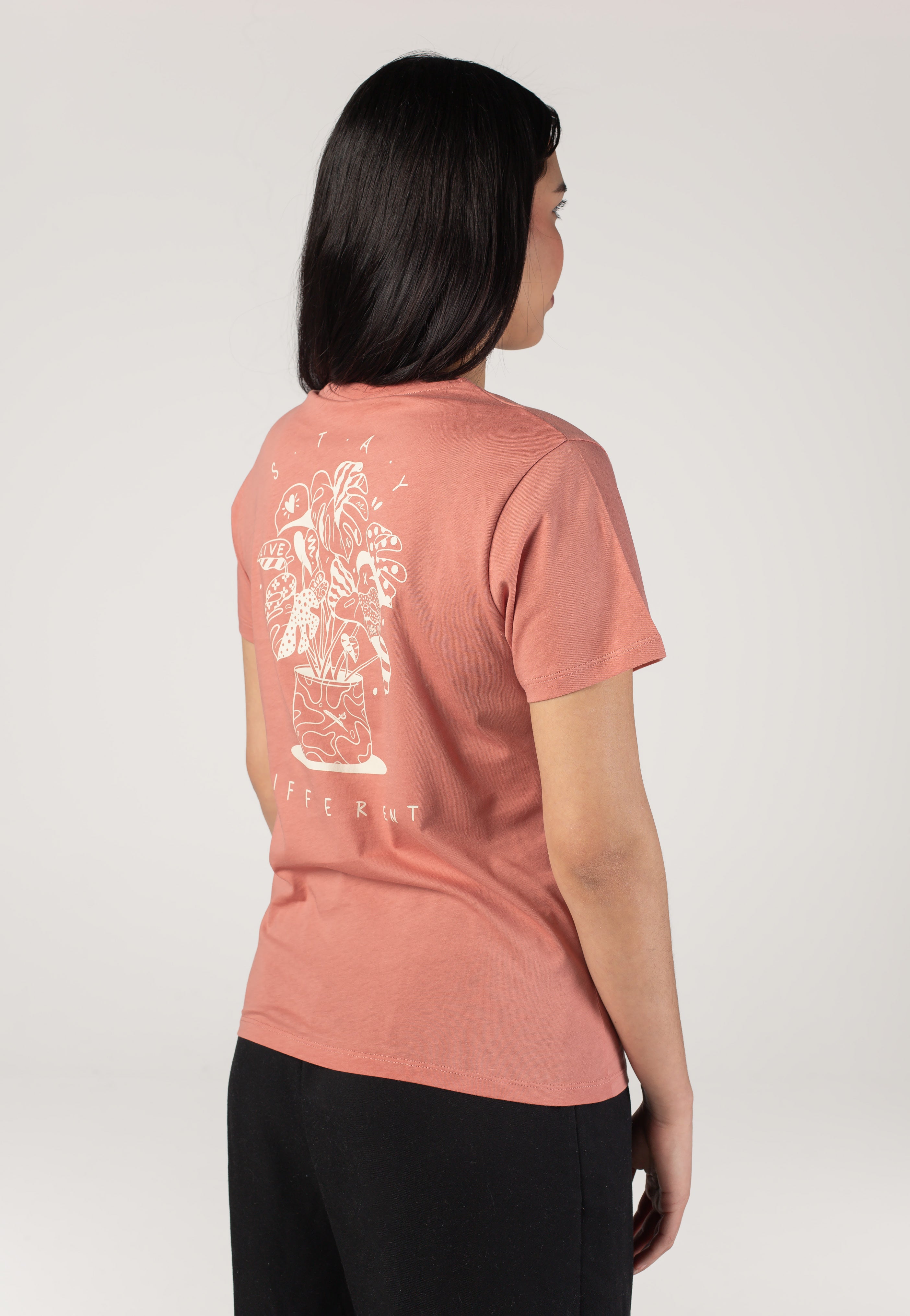Iriedaily - Monstera Mineral Red - T-Shirt | Women-Image