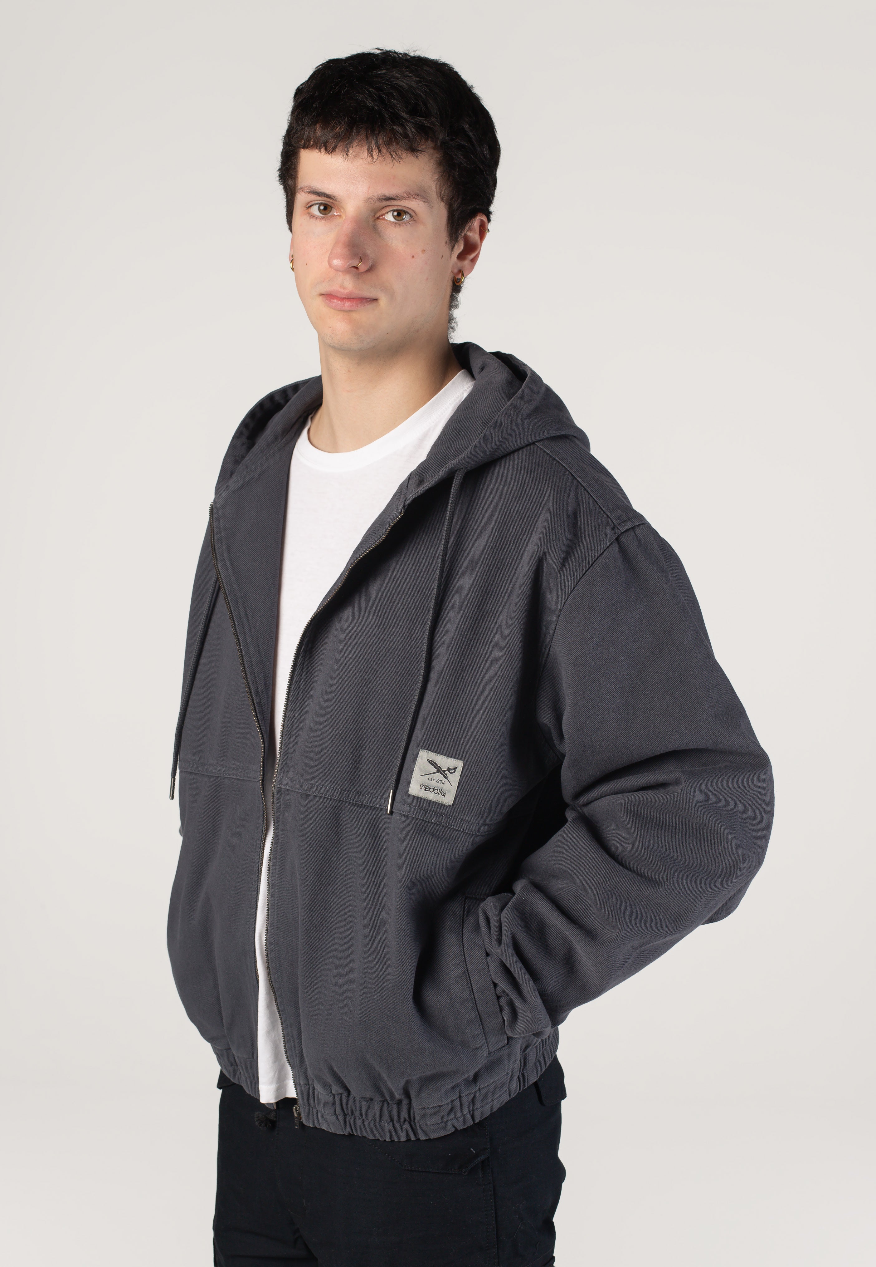 Iriedaily - Nanolo Hood Dark Steel - Jacket | Men-Image