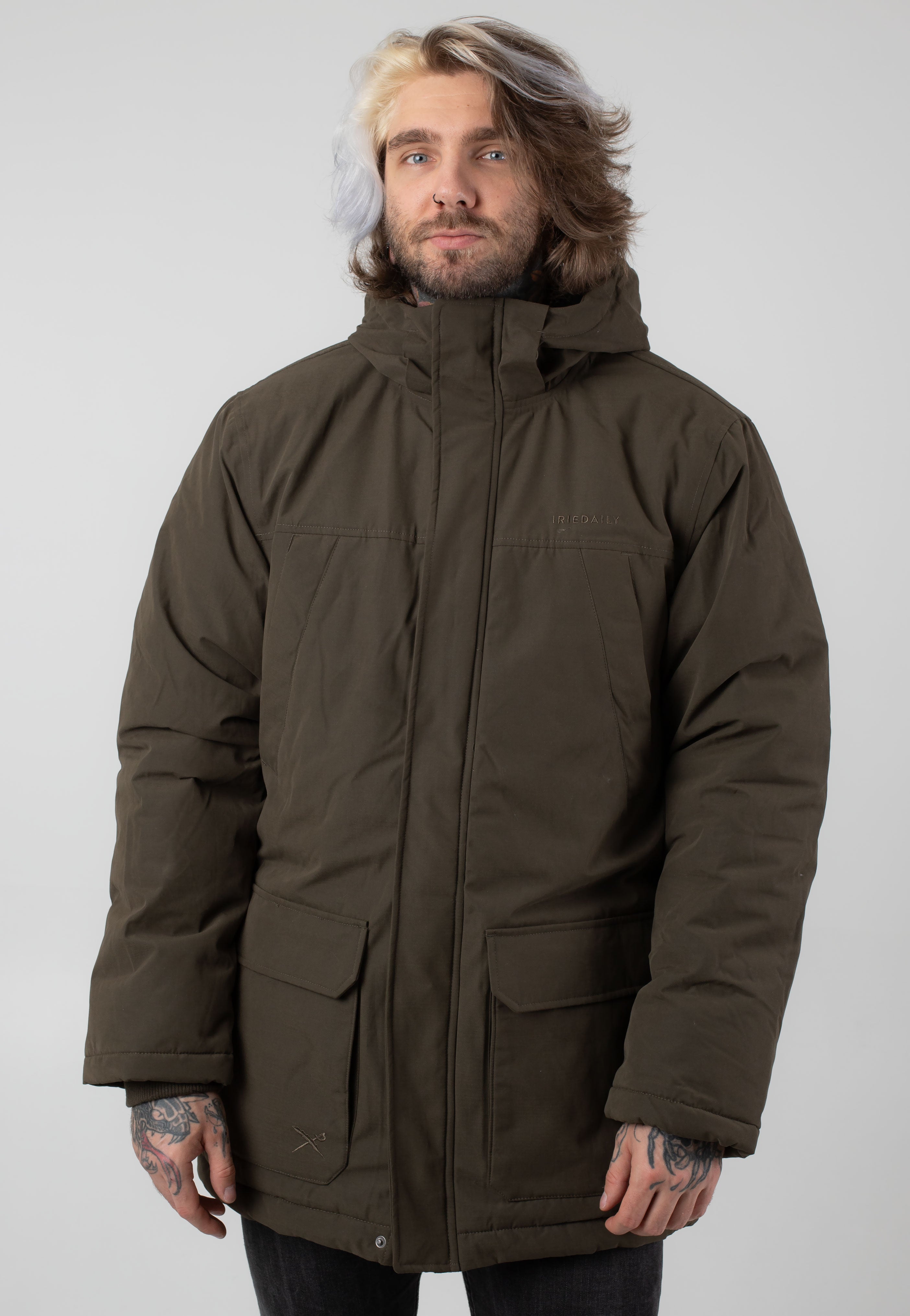 Iriedaily - Nilas Parka Dark Olive - Jacket | Men-Image