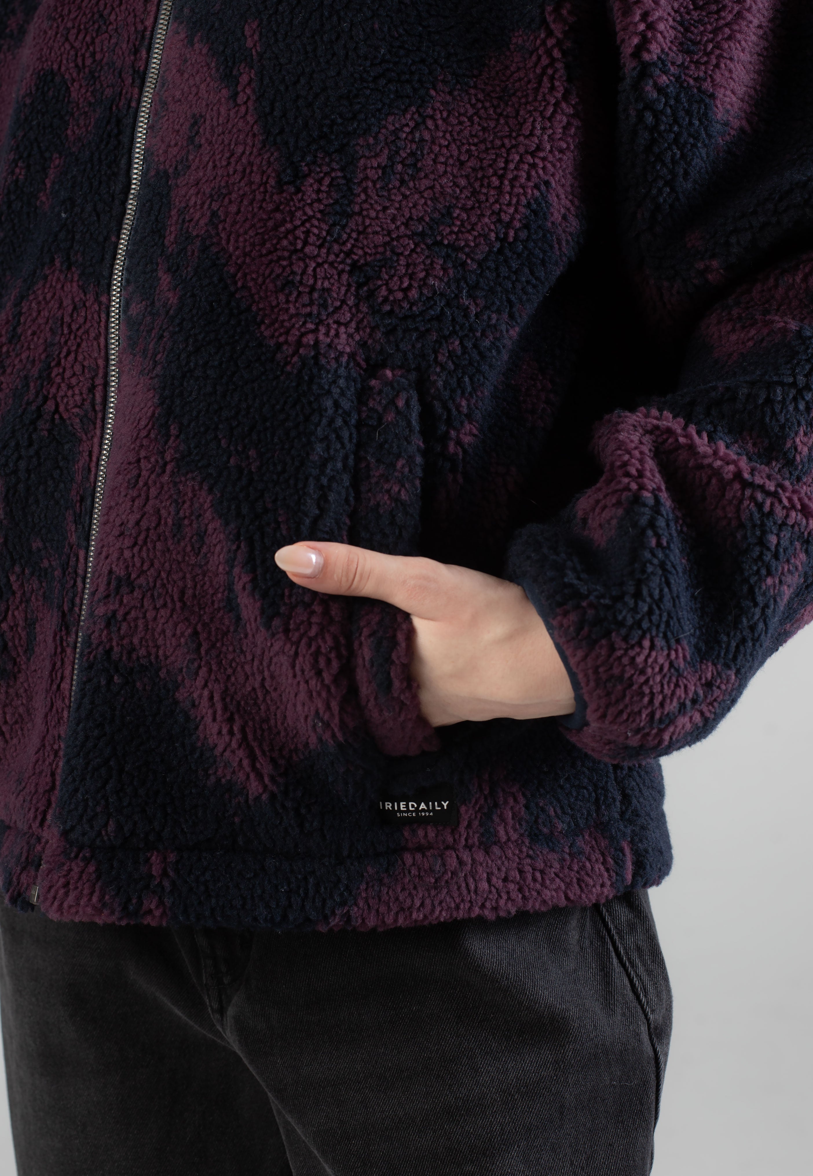 Iriedaily - Pat Teddy Navy Red - Jacket | Women-Image