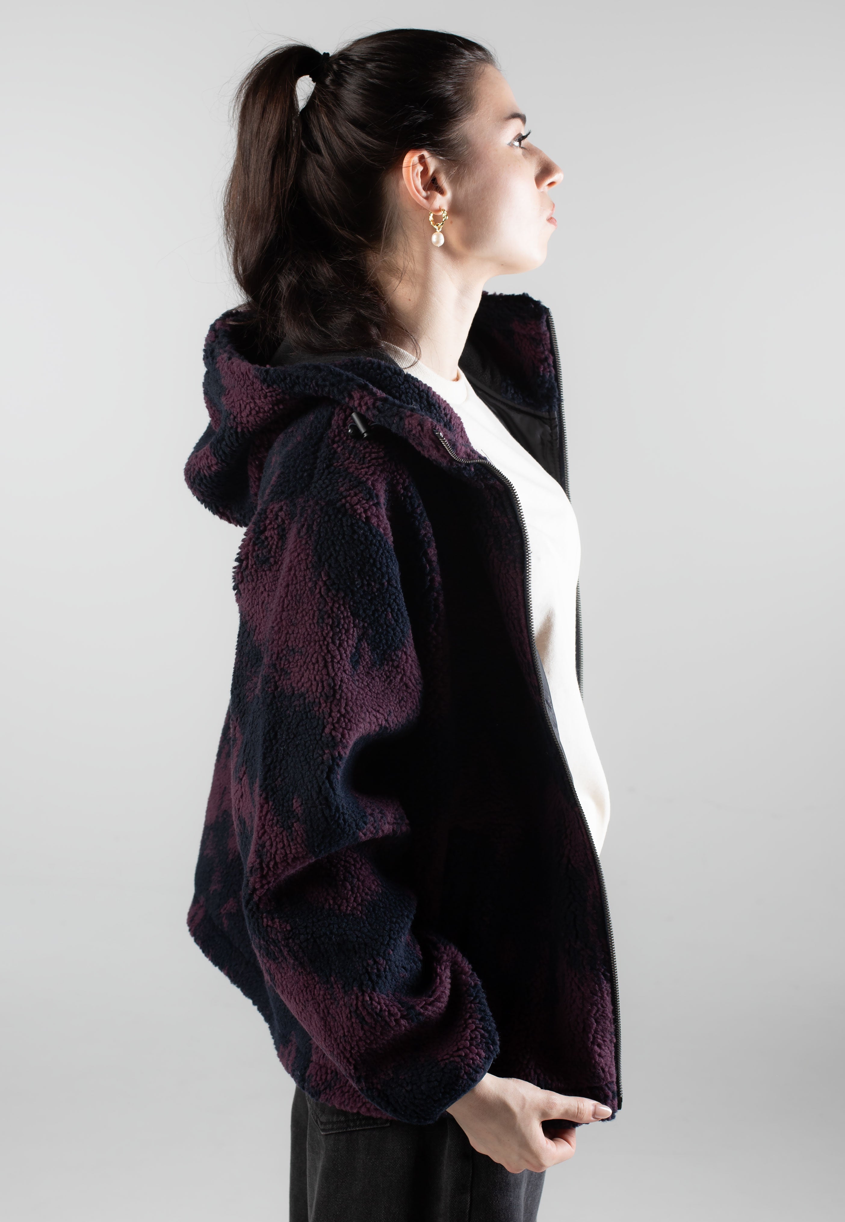 Iriedaily - Pat Teddy Navy Red - Jacket | Women-Image