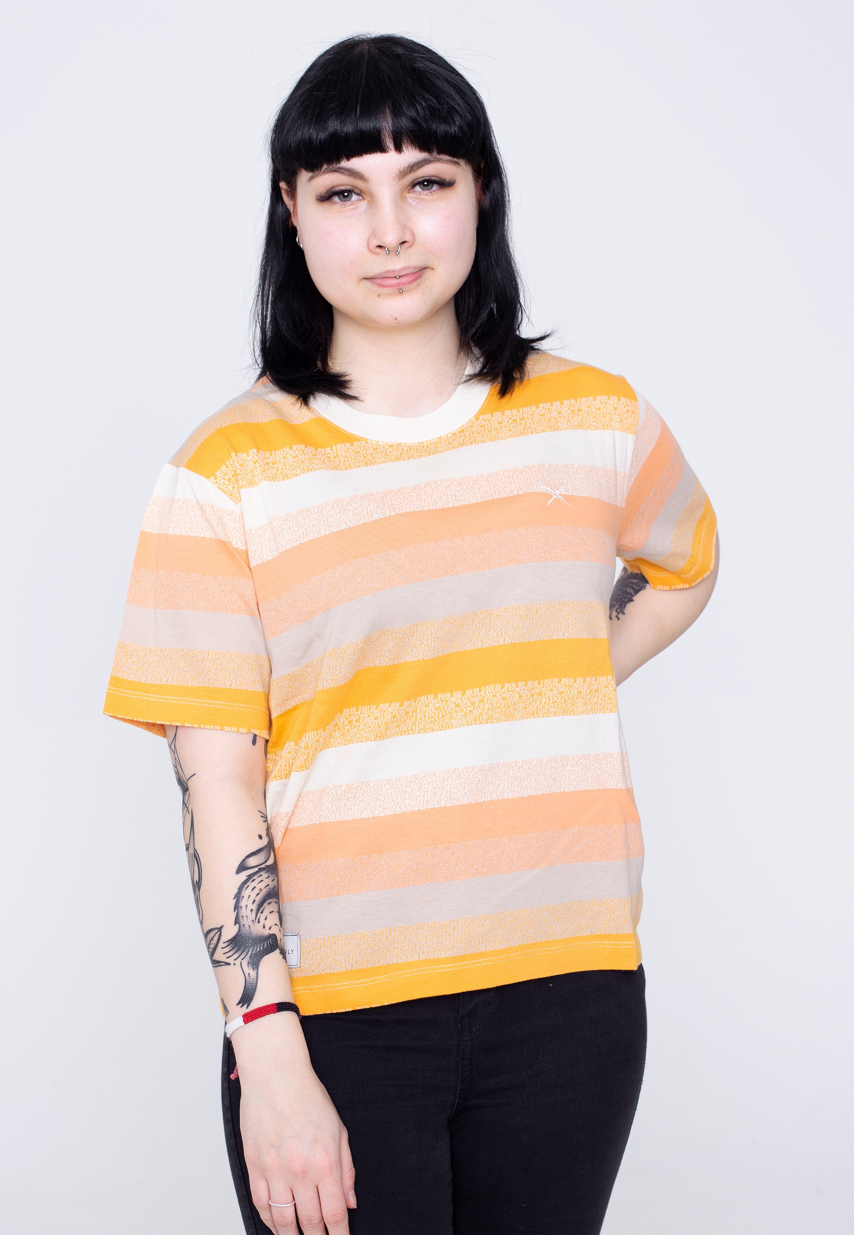 Iriedaily - Pixi Stripe Apricot - T-Shirt | Women-Image