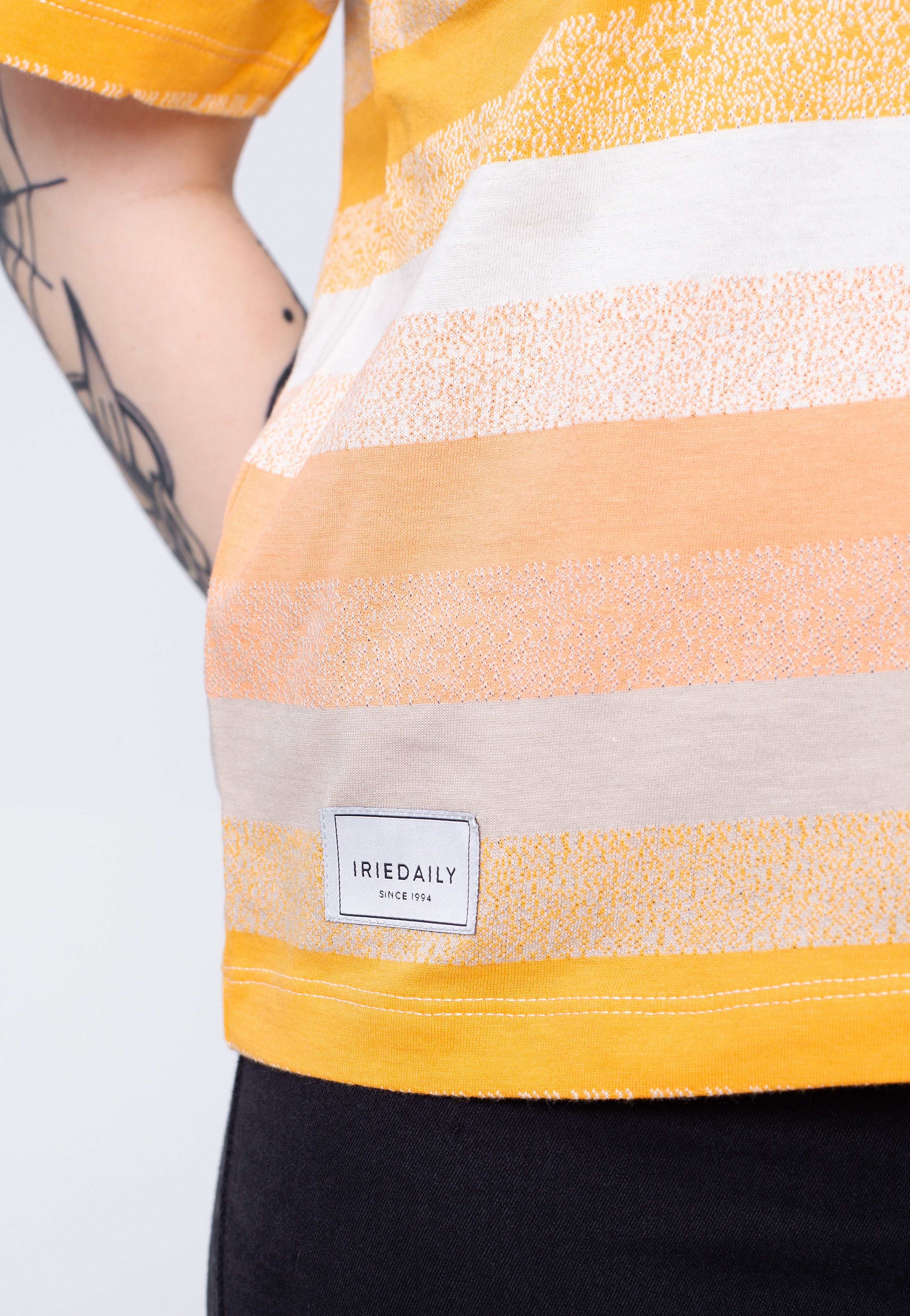 Iriedaily - Pixi Stripe Apricot - T-Shirt | Women-Image