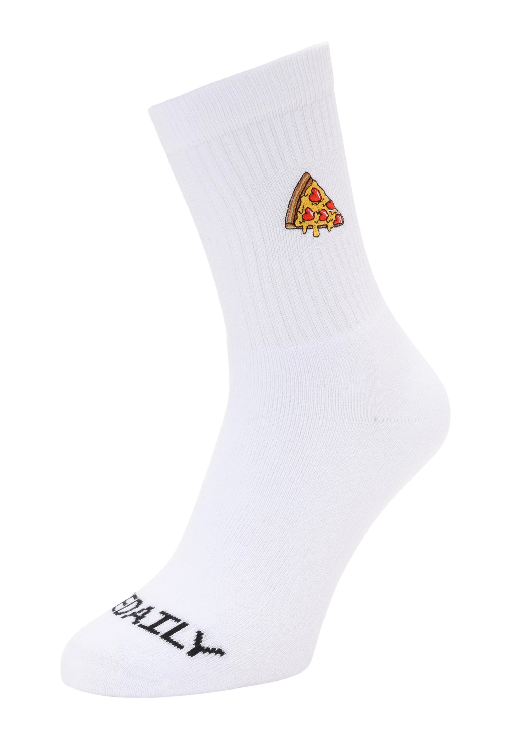 Iriedaily - Pizza Love White - Socks | Neutral-Image