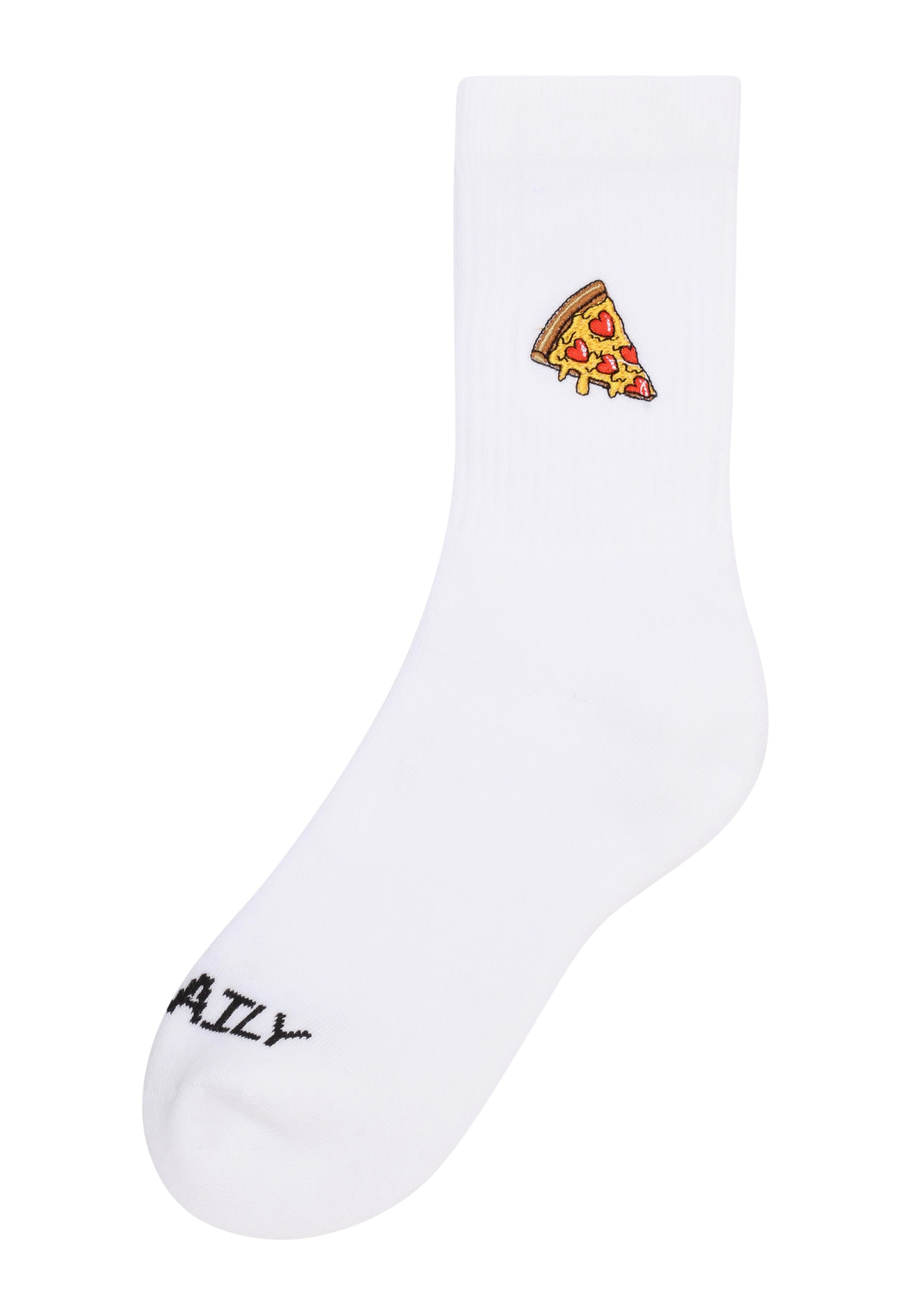 Iriedaily - Pizza Love White - Socks | Neutral-Image
