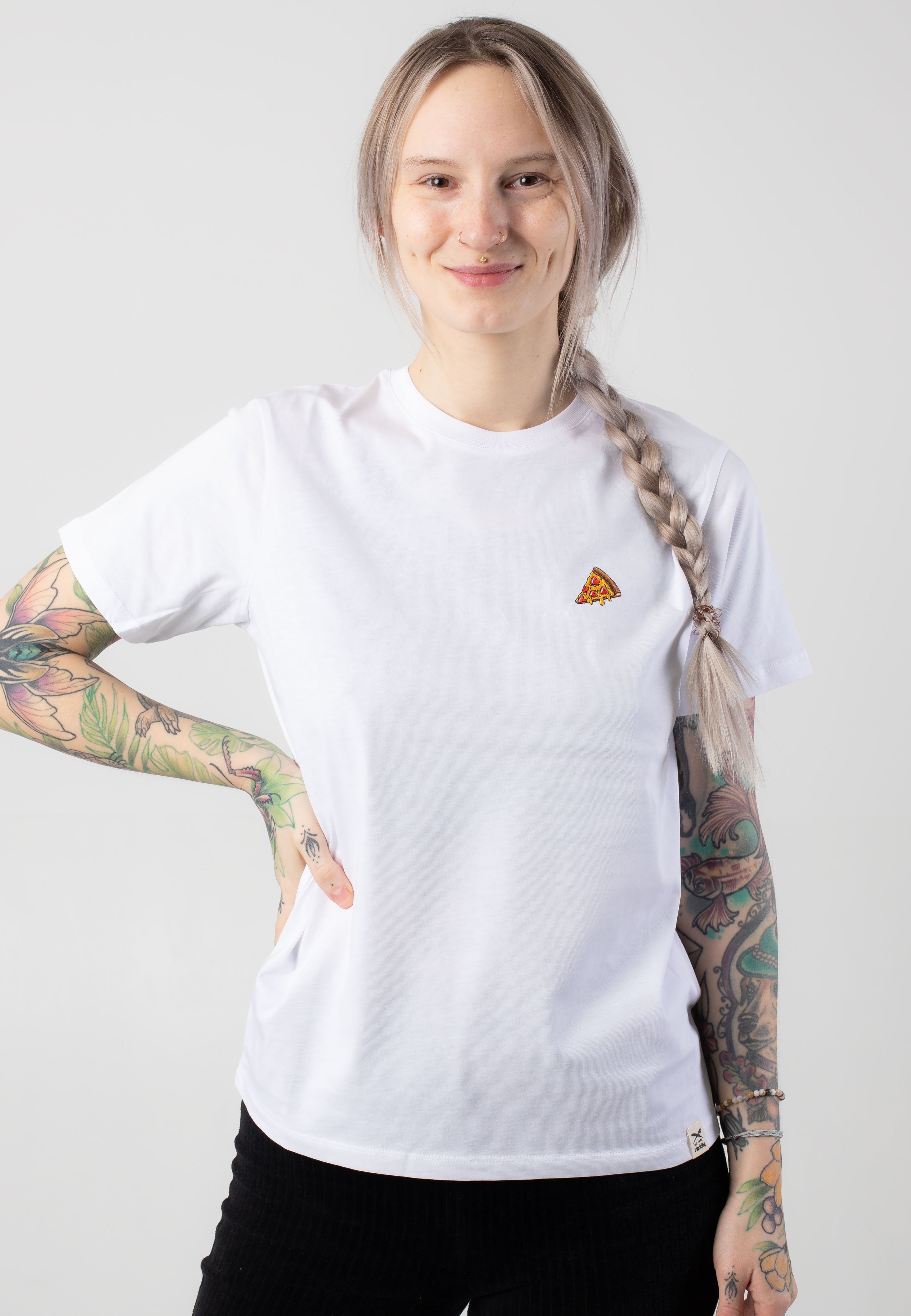 Iriedaily - Pizza Love White - T-Shirt | Women-Image