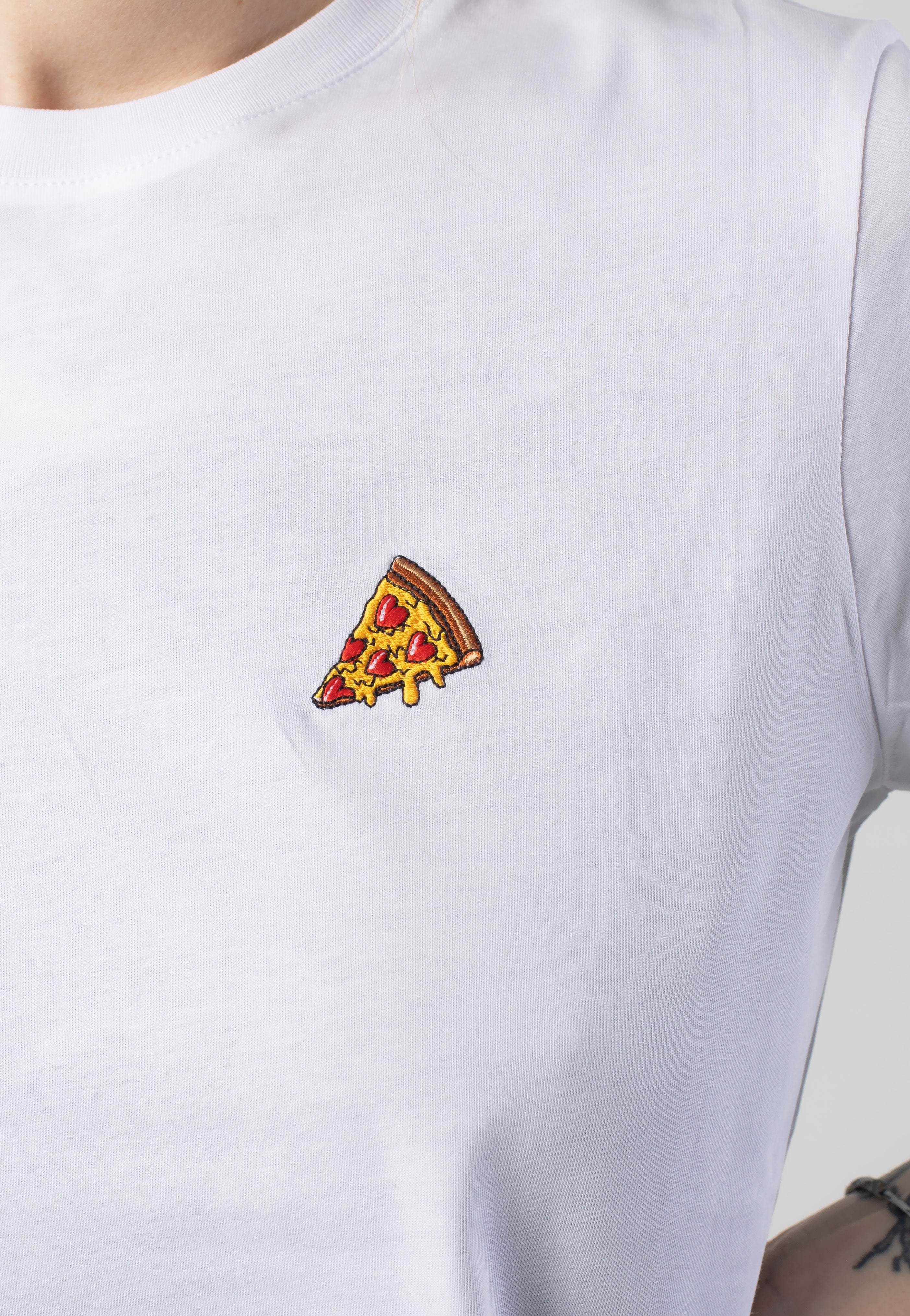 Iriedaily - Pizza Love White - T-Shirt | Women-Image