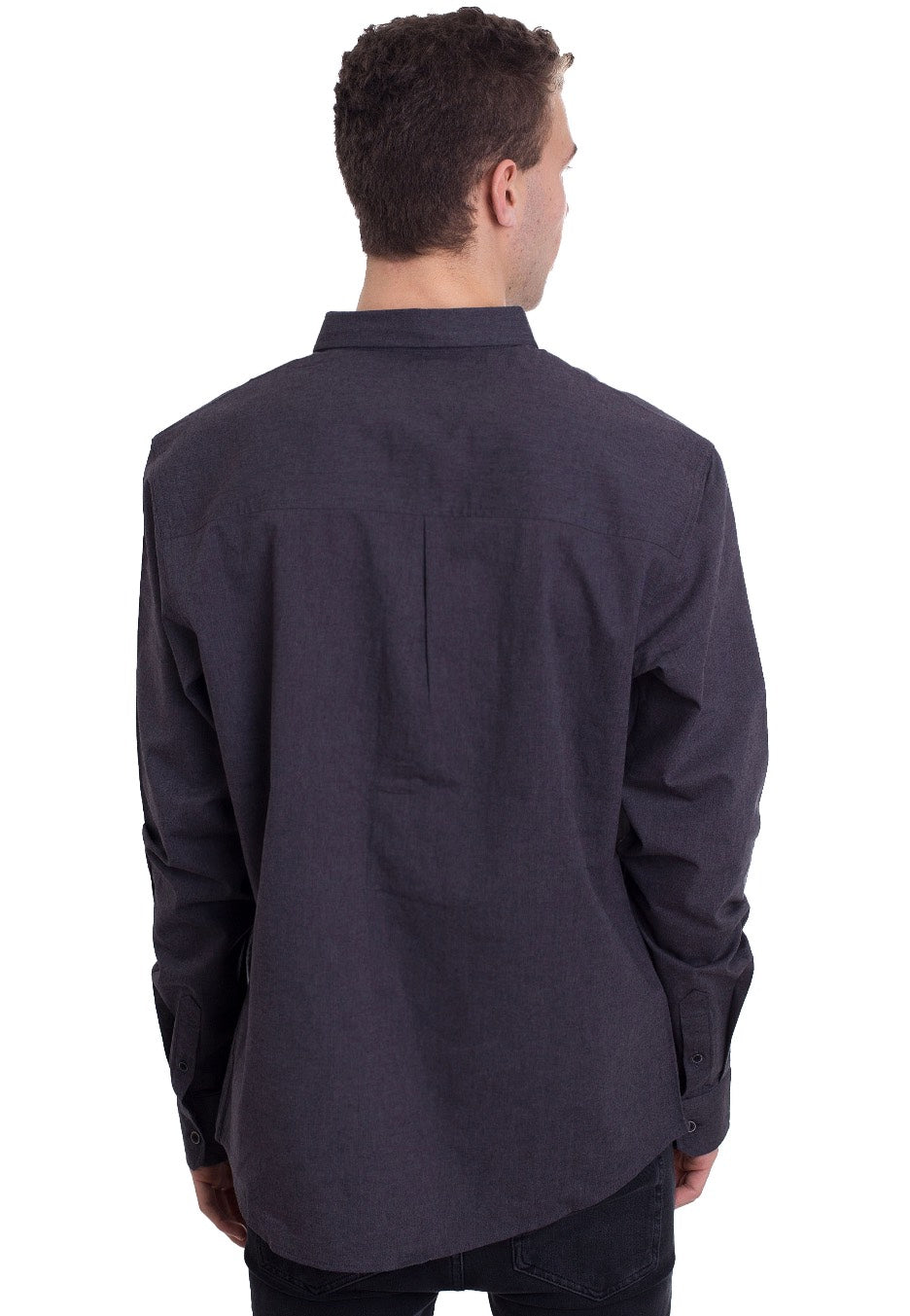 Iriedaily - Samuel L/S Anthracite Melange - Shirt | Men-Image