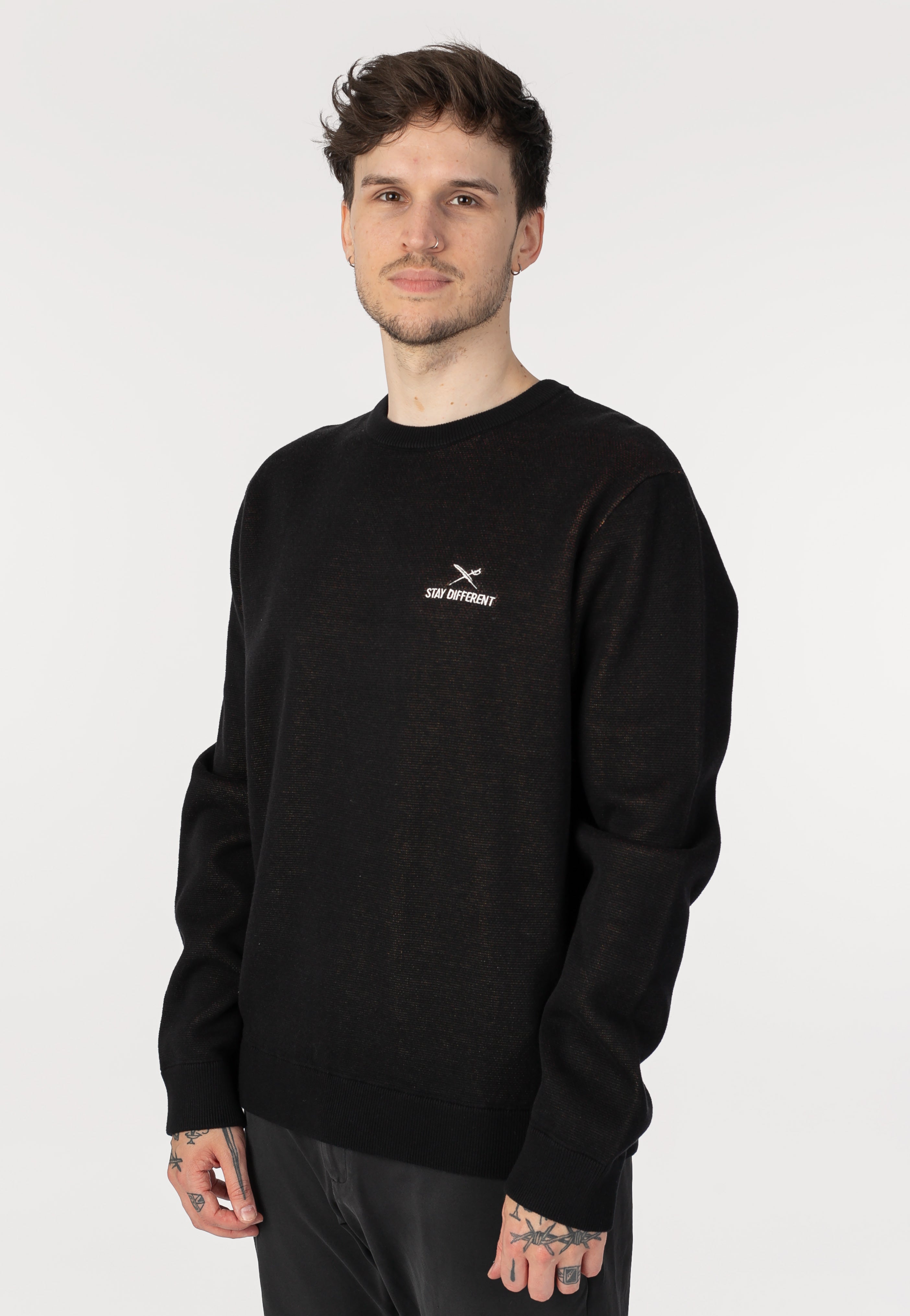 Iriedaily - Stay Different Knit Black - Pullover | Men-Image