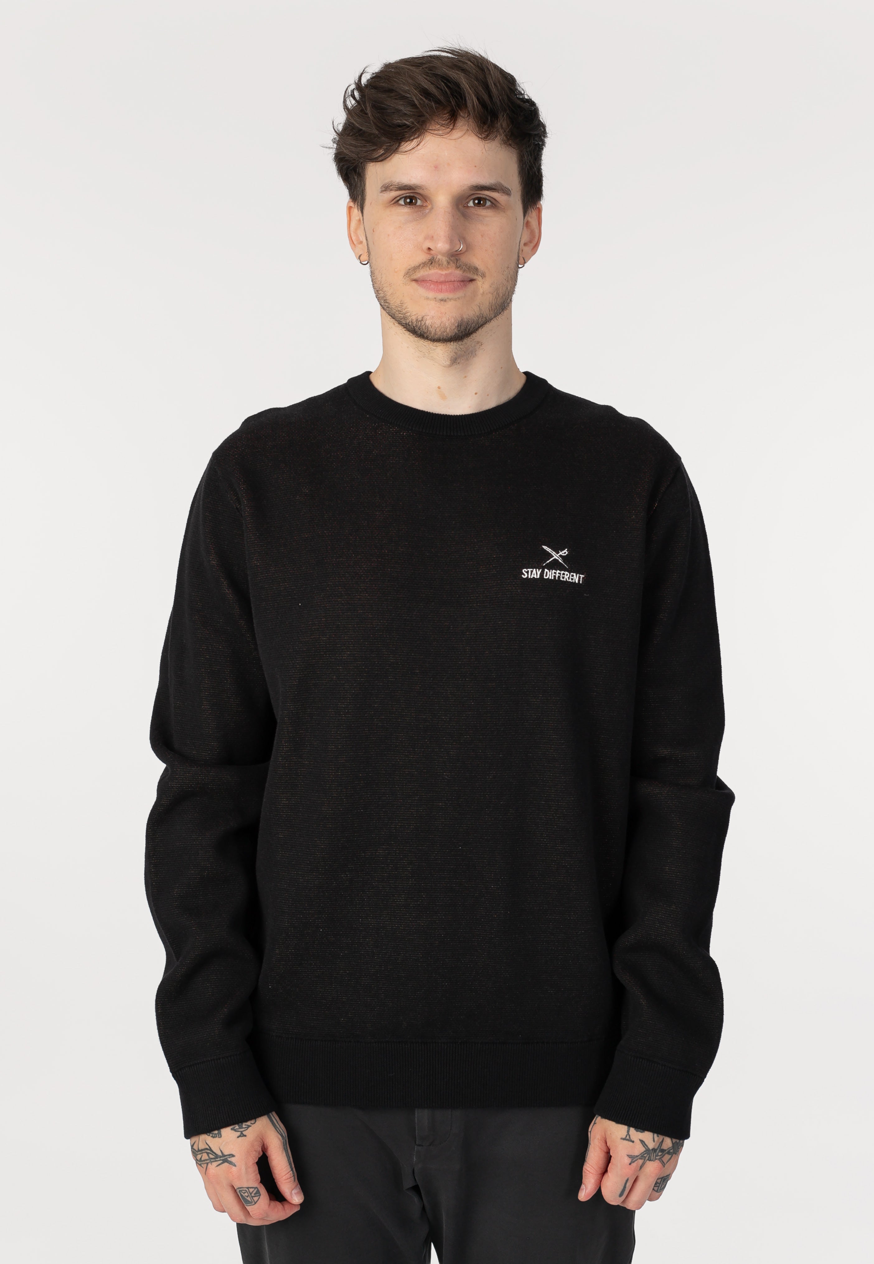 Iriedaily - Stay Different Knit Black - Pullover | Men-Image